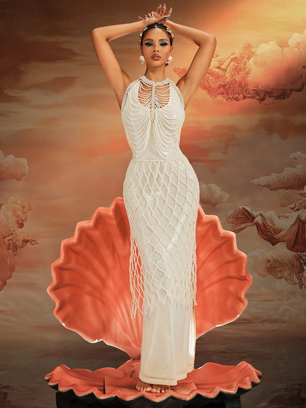 Akim Pearl Beaded Skirt - Image 2