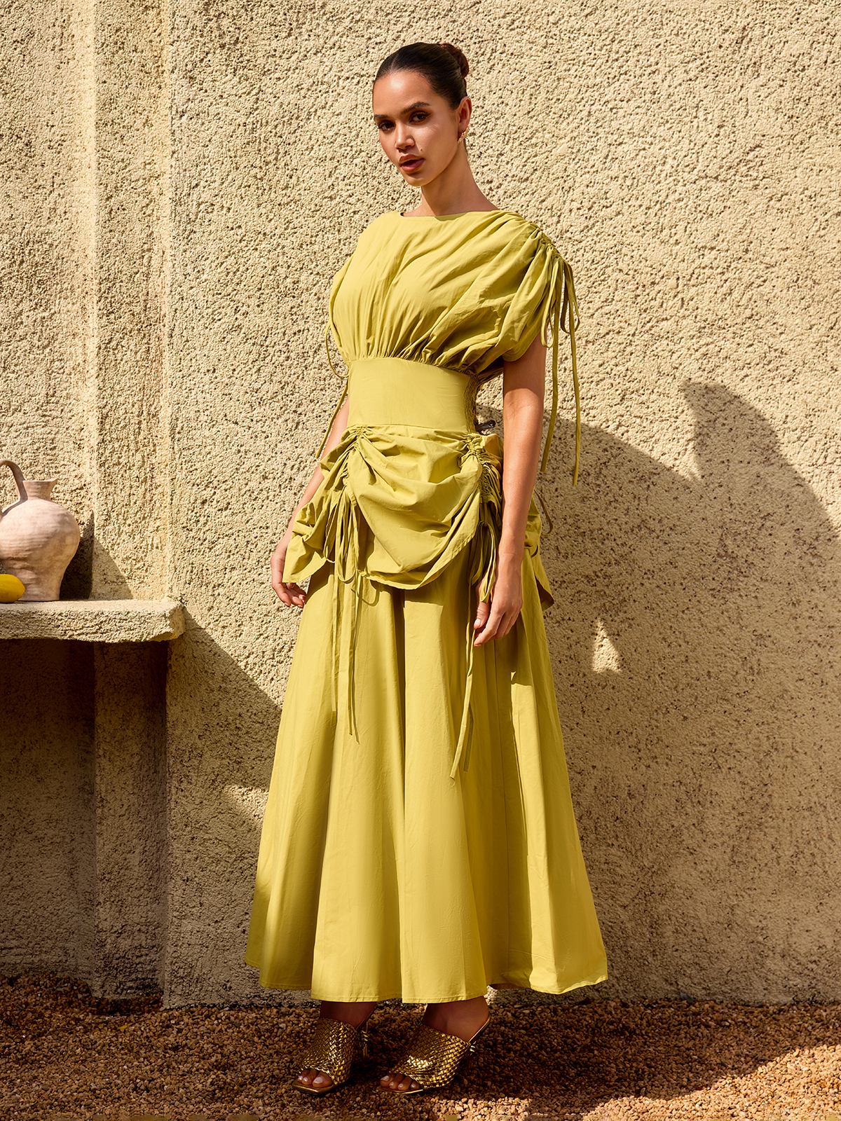 Alderyn Drawstring Maxi Dress - Image 3