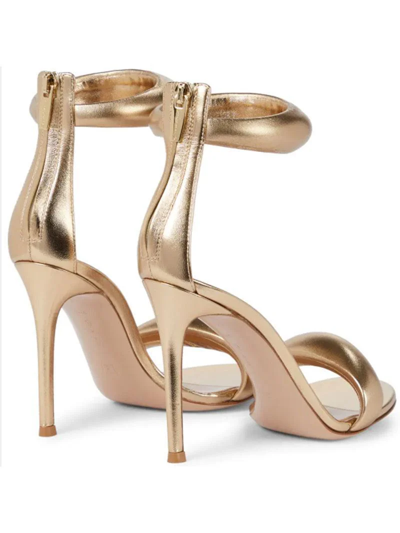 Aleena Gold Ankle Strap Sandals - Image 5