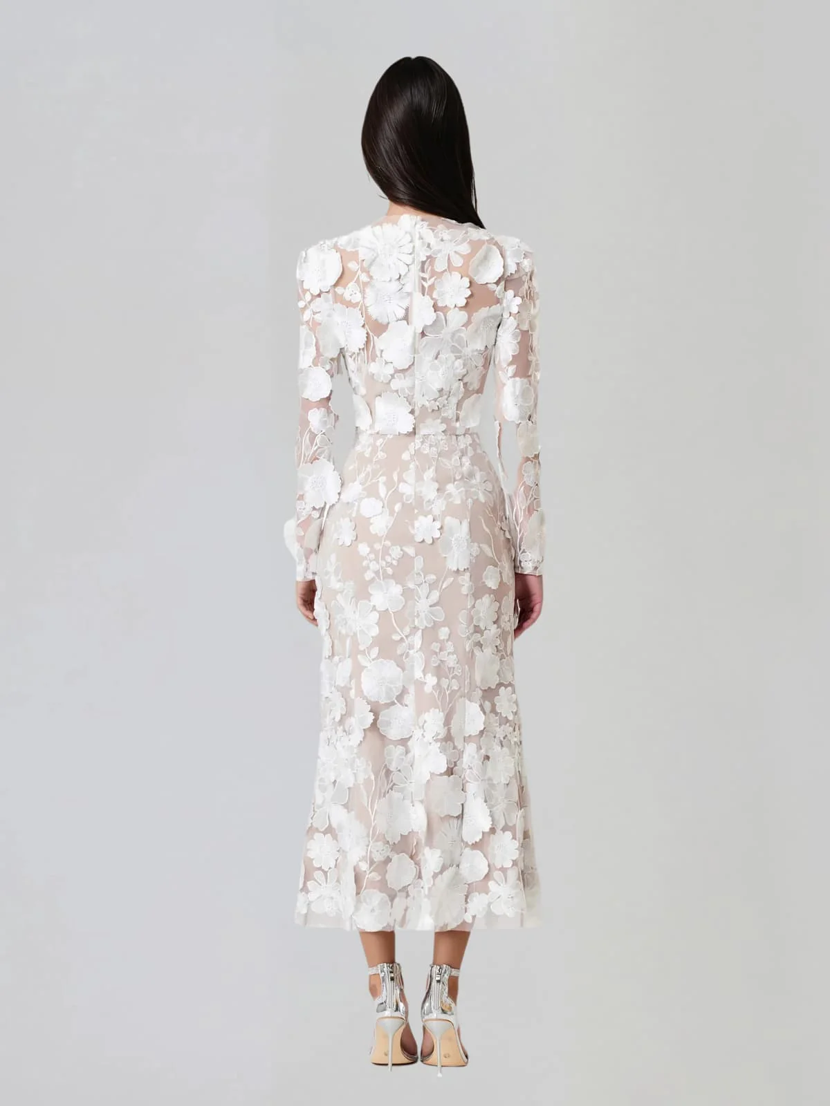 Averon  Embroidered Flower Maxi Dress - Image 6