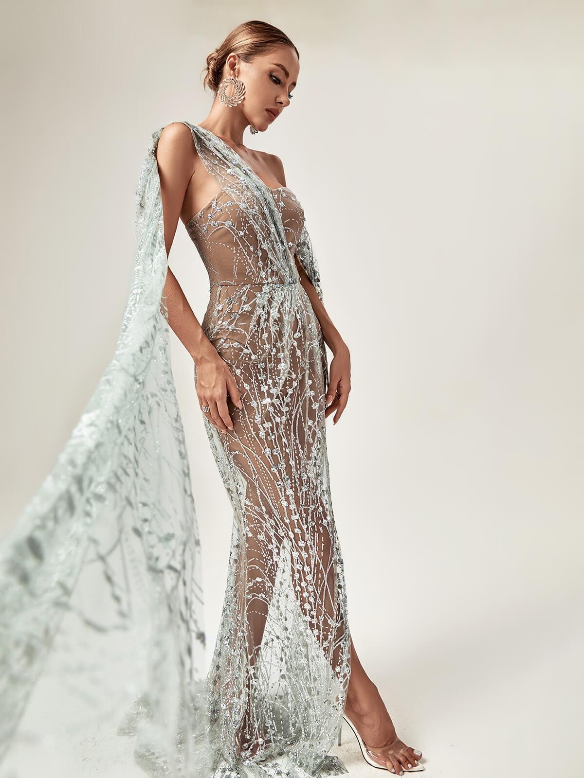 Bailee Split Sequin Maxi Dress - Image 4
