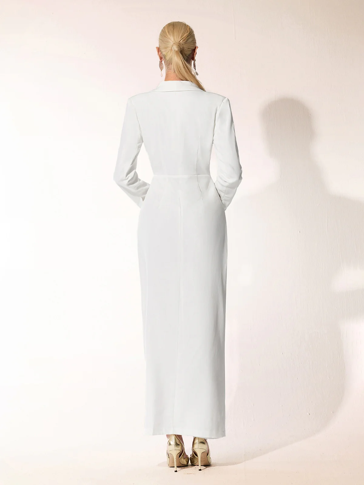 Baines V Neck Split Maxi Dress - Image 6