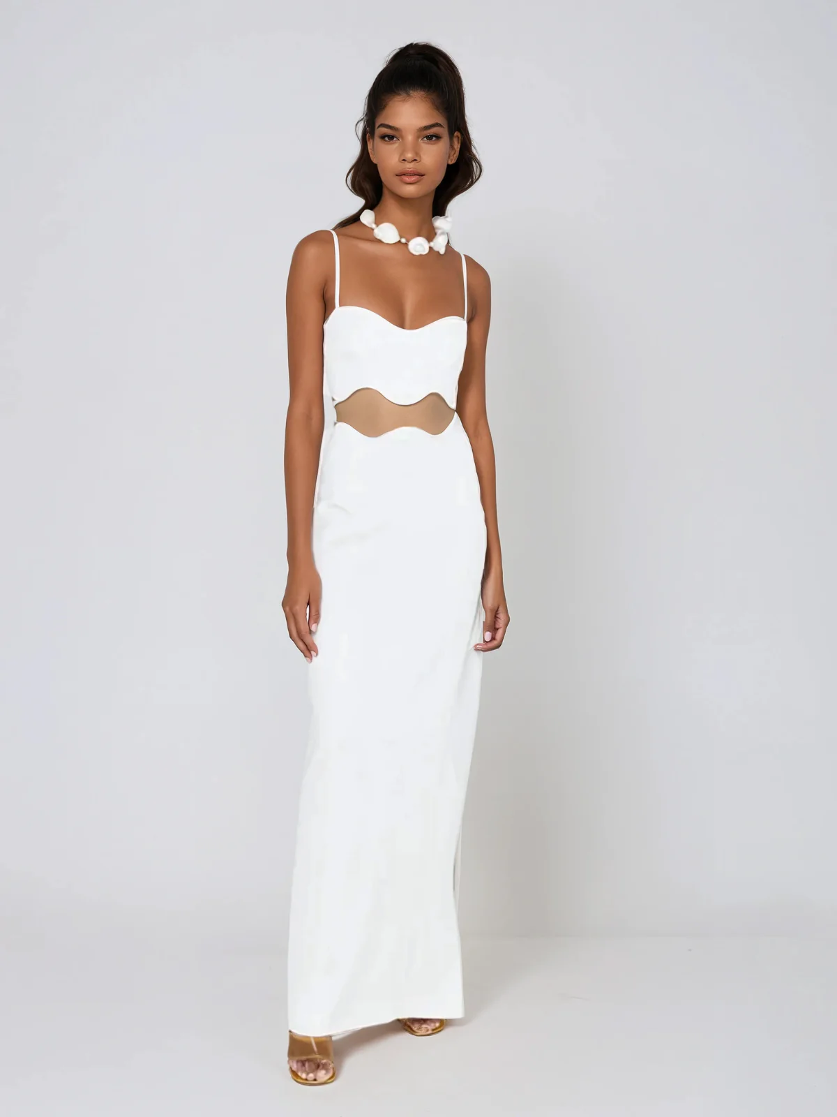 Baleno Spaghetti Split Maxi Dress