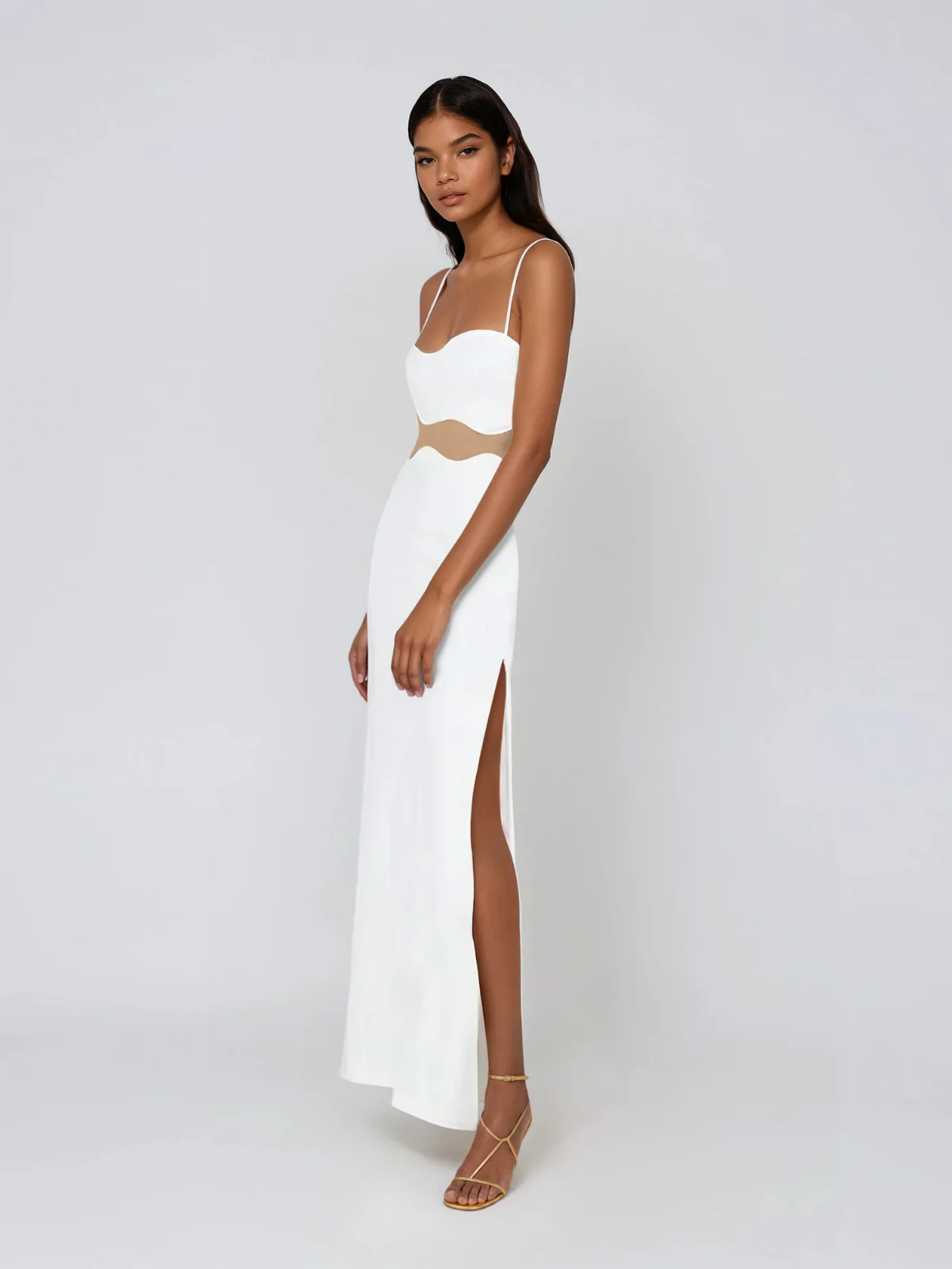 Baleno Spaghetti Split Maxi Dress - Image 2