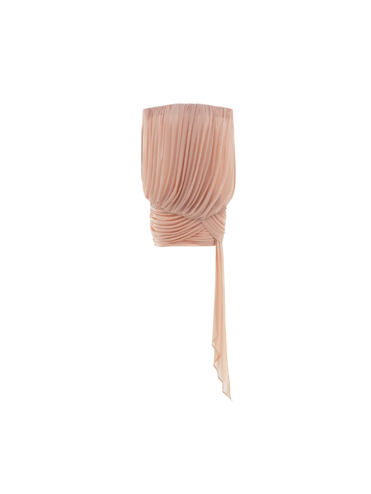 Beltharic Off Shoulder Draped Mini Dress In Brick - Image 4
