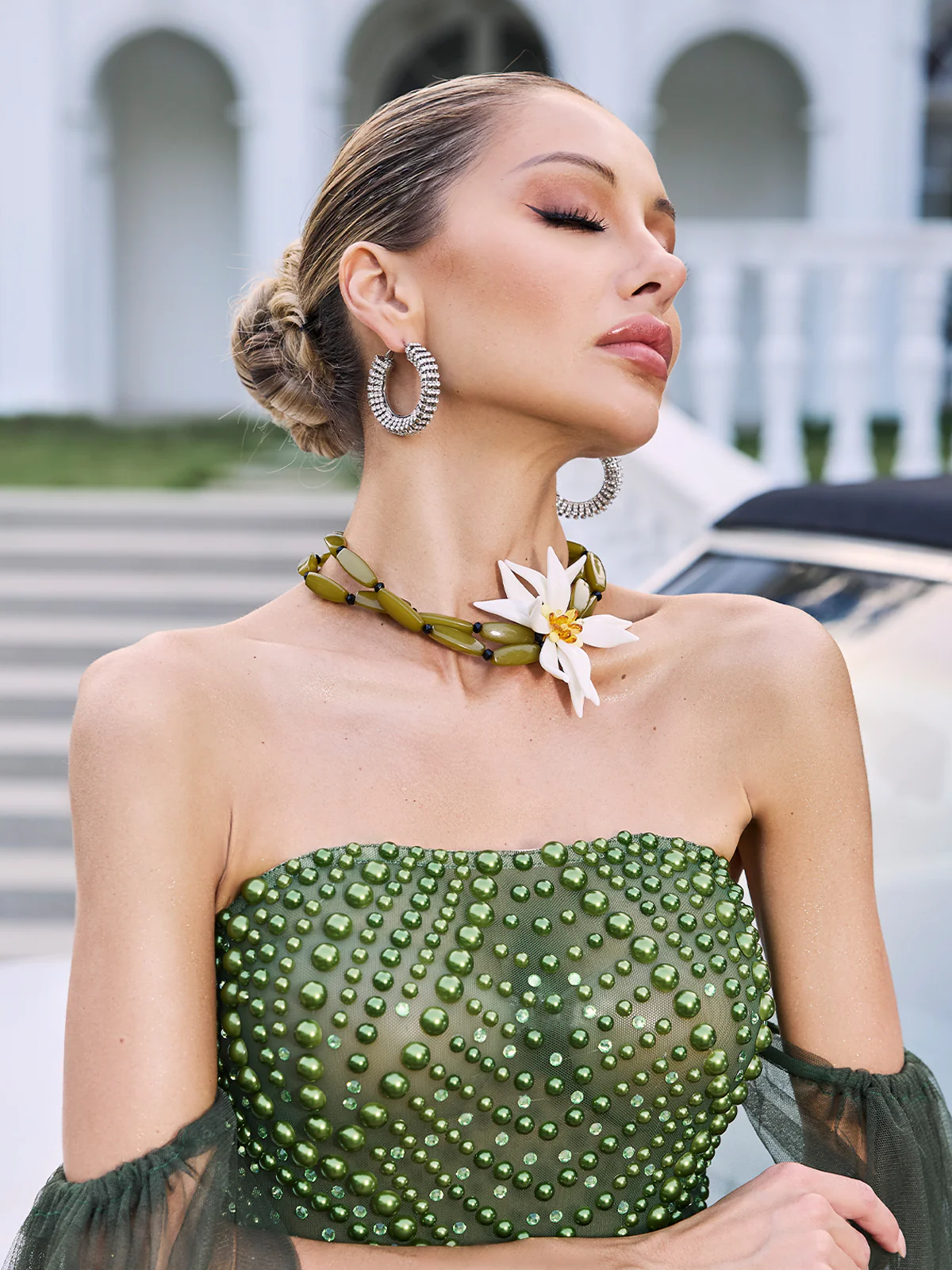 Bohemian Flower Necklace - Image 3