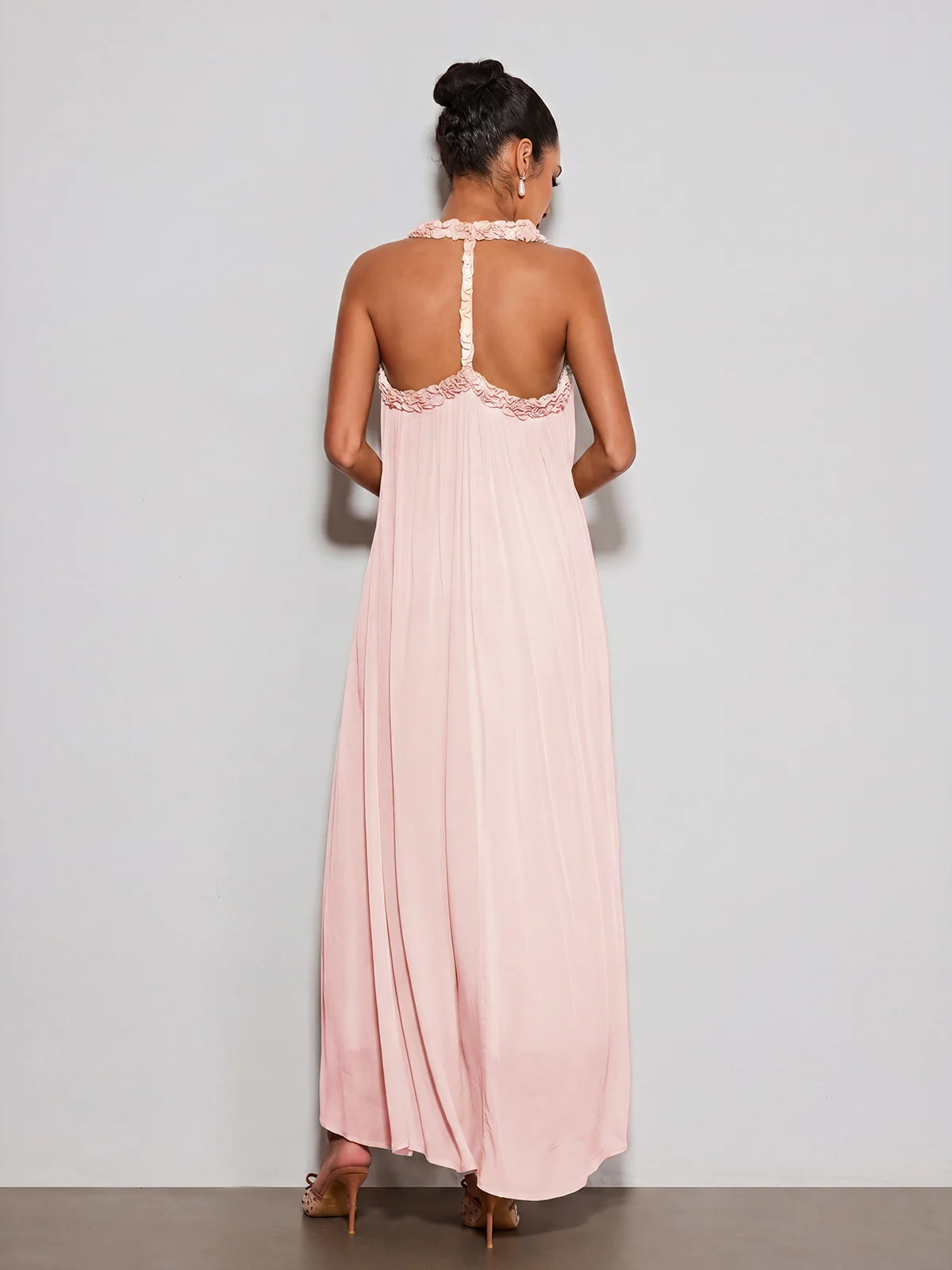 Calvyn Fungus Maxi Dress In Pink - Image 7