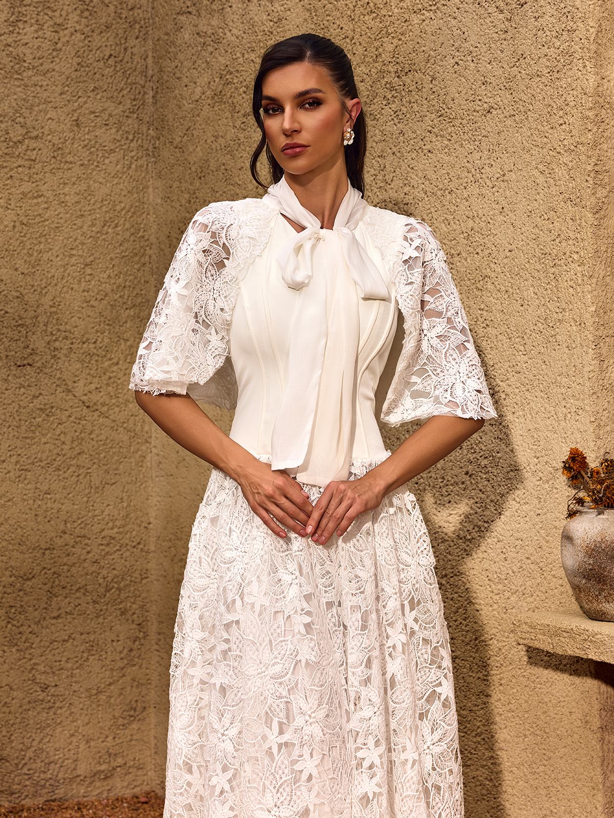 Chantelle Balloon Sleeve Flared Maxi Dress - Image 5