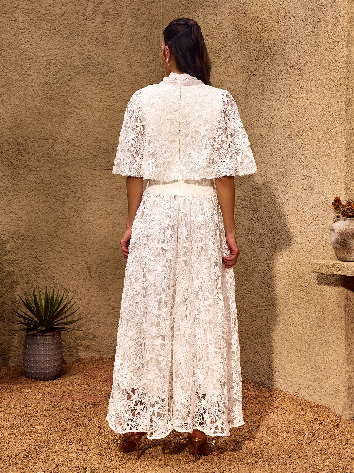 Chantelle Balloon Sleeve Flared Maxi Dress - Image 6
