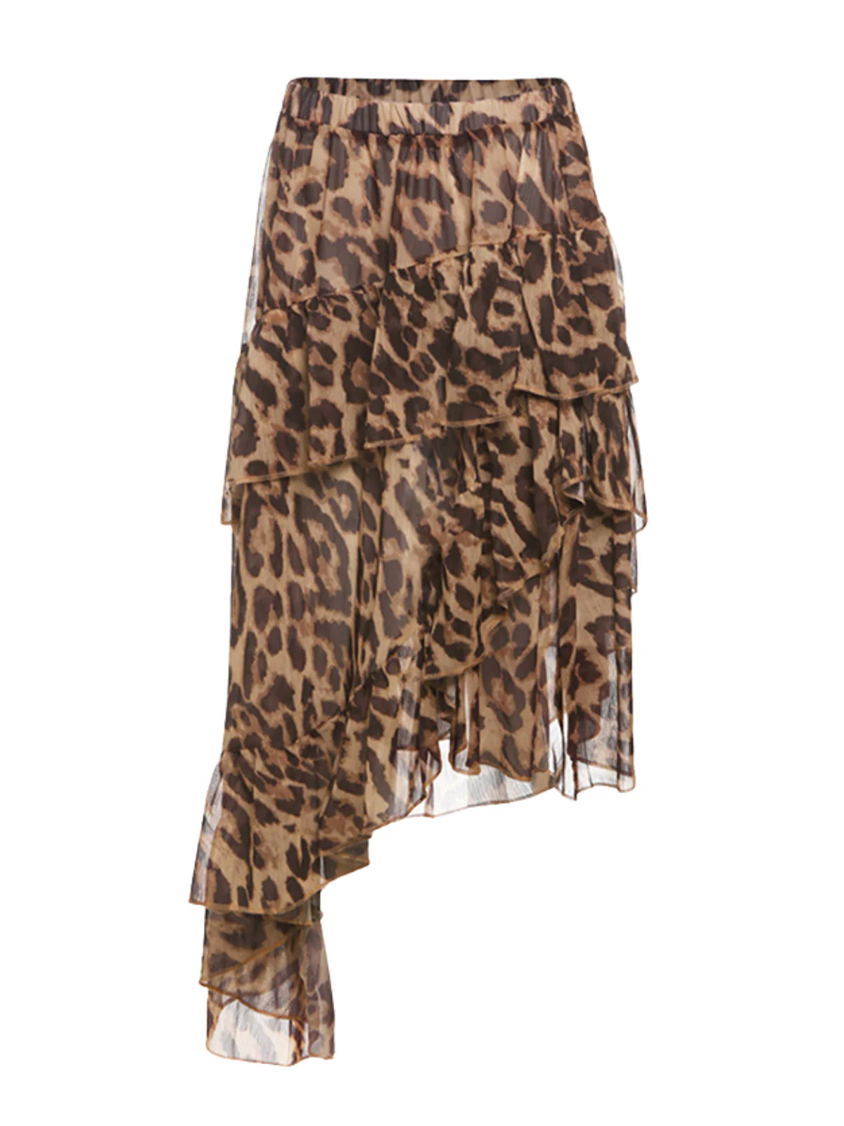 Cheree Leopard Ruffle Skirt - Image 7