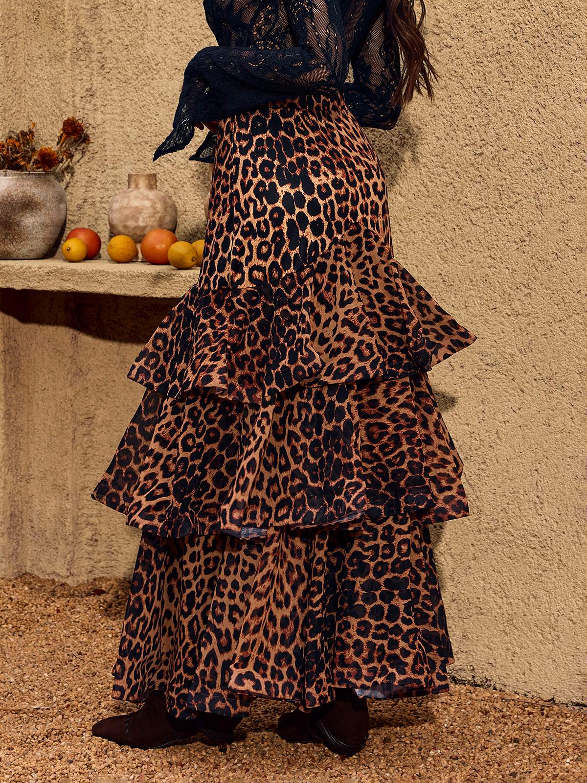 Cherene Leopard Tiered Skirt - Image 6