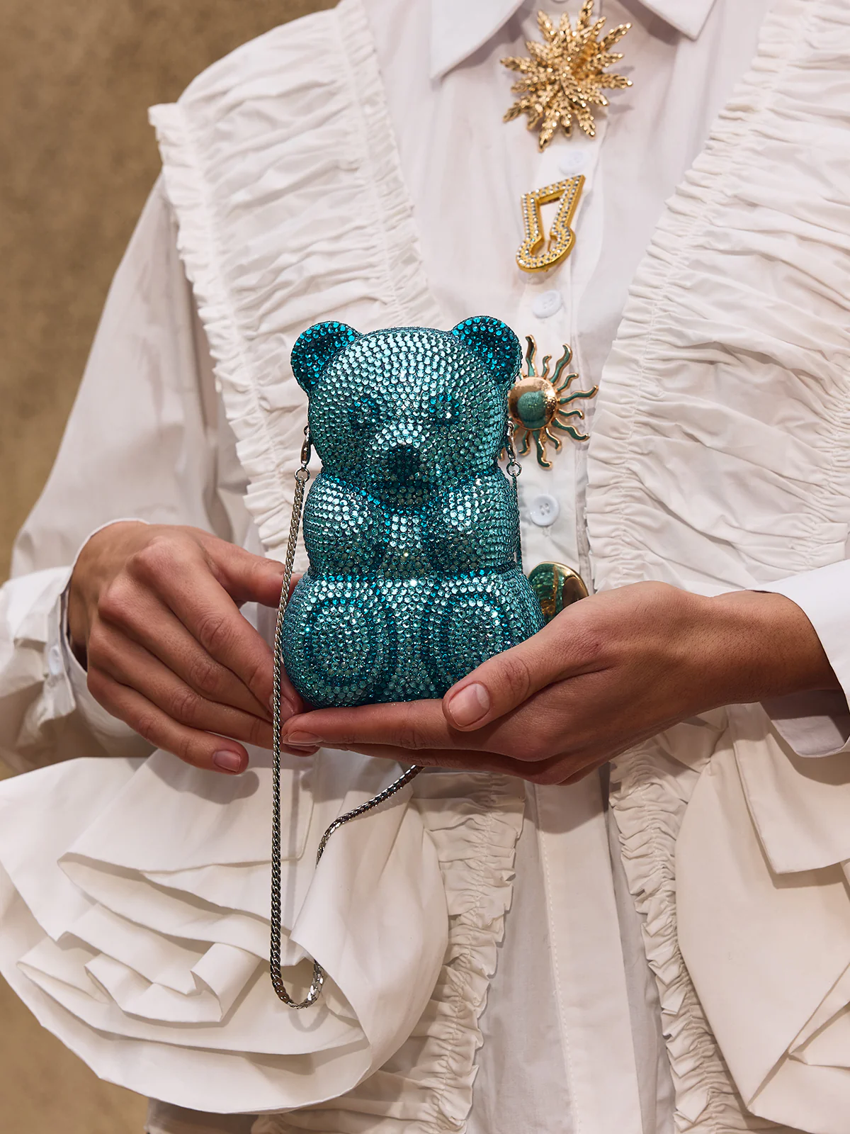 Chermona Bear Rhinestone Bag - Image 6