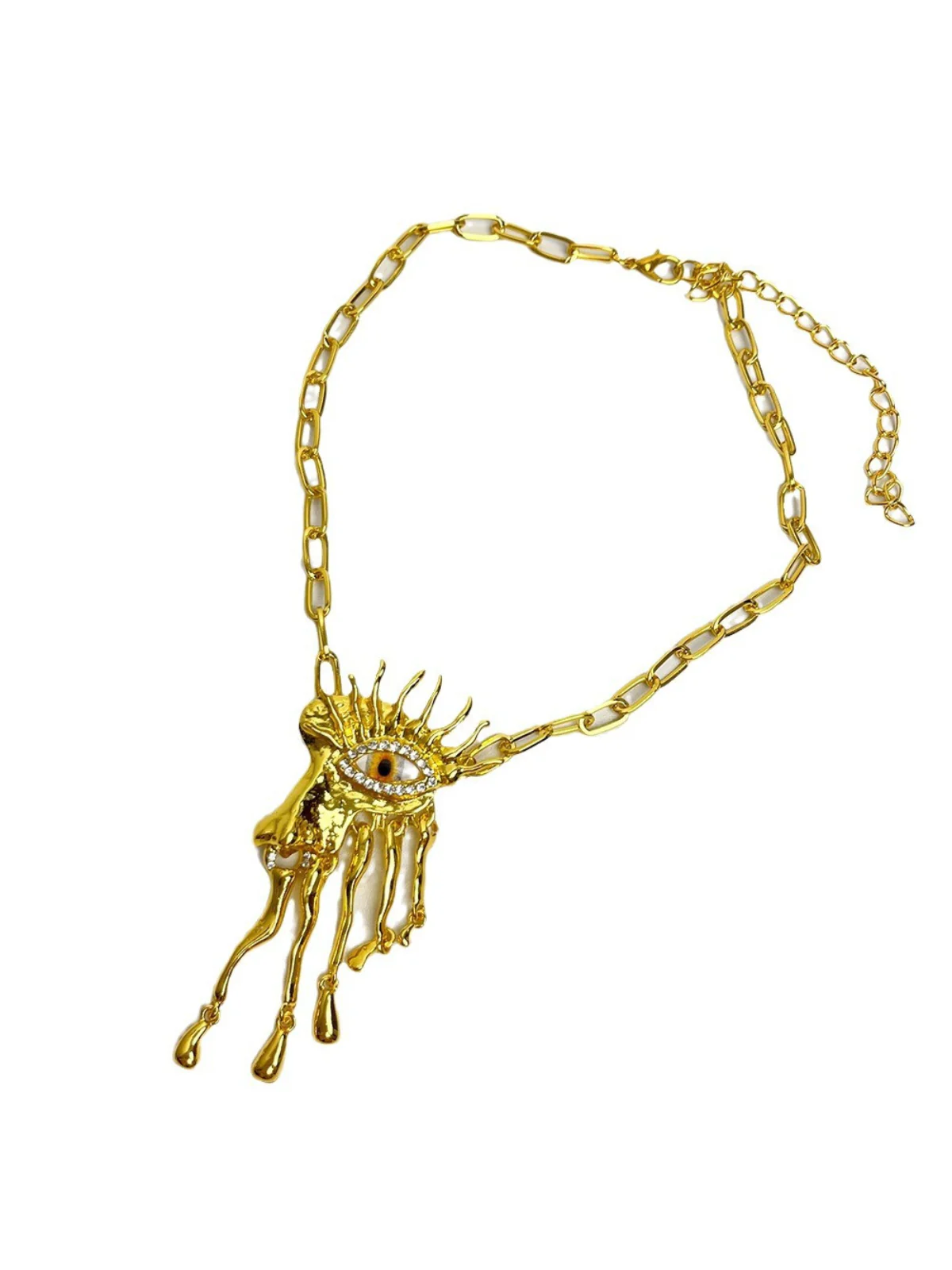 Chika Eye Rhinestone Necklace