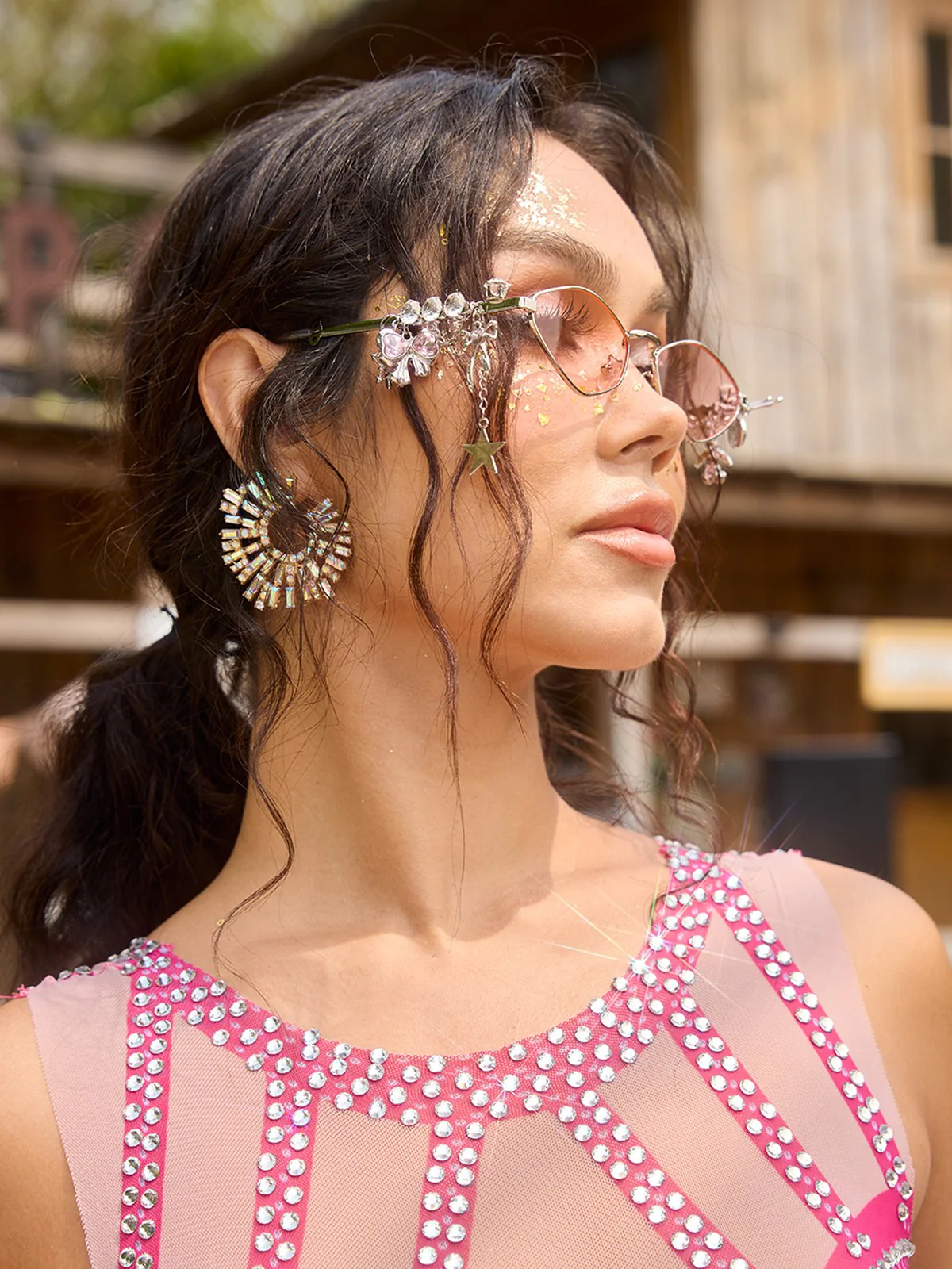 Cinthex Butterfly Star Chain Sunglasses - Image 4