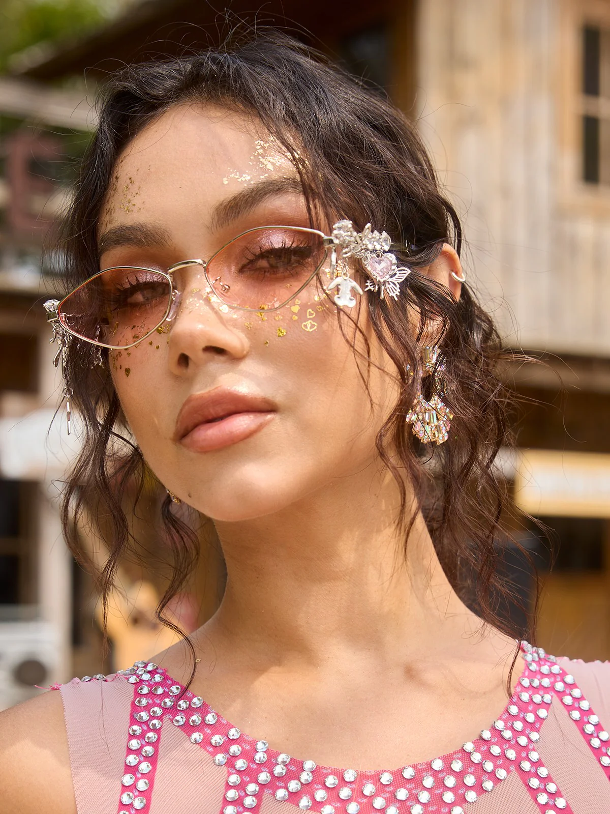 Cinthex Butterfly Star Chain Sunglasses - Image 6