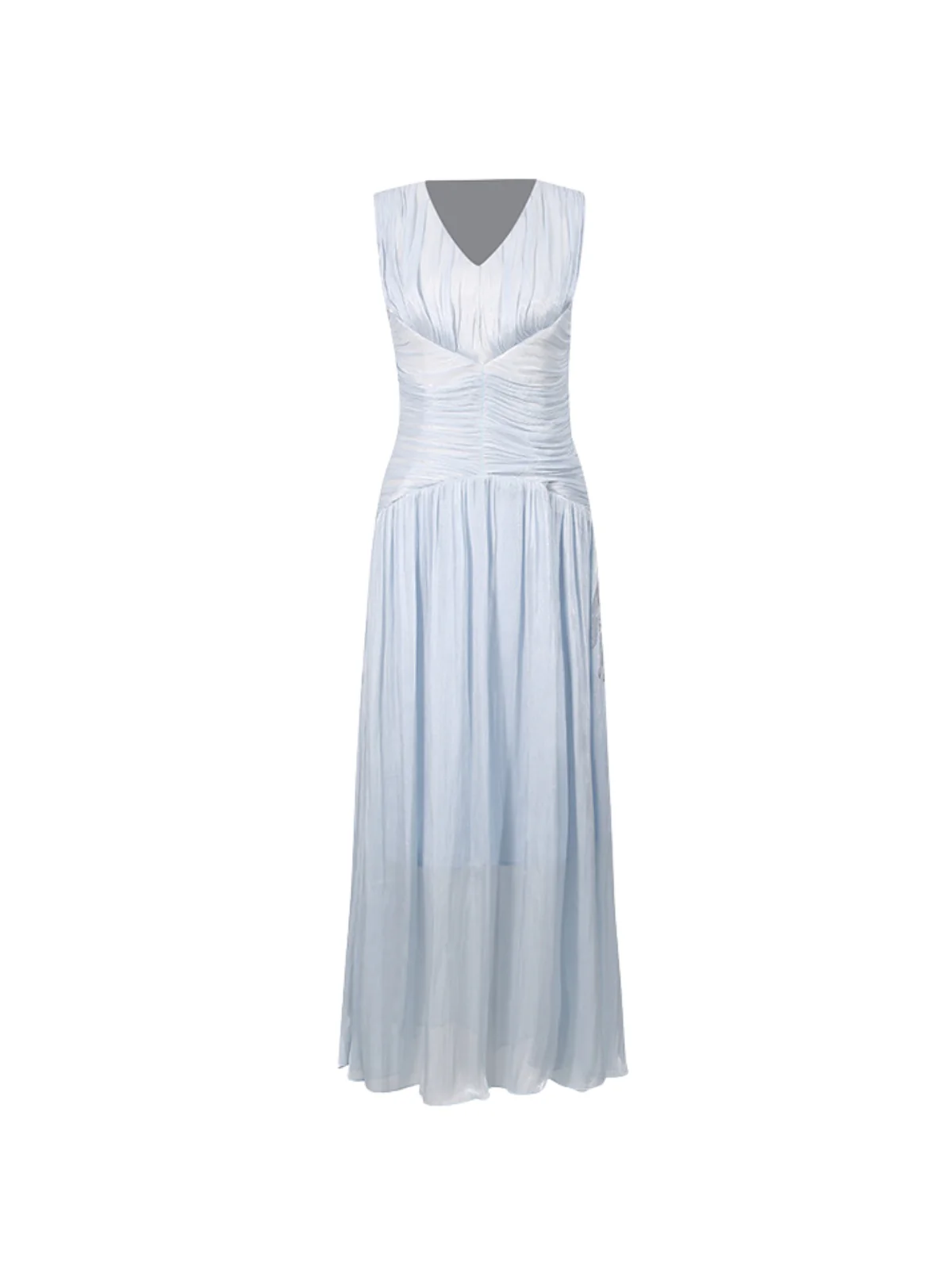 Corvannis V Neck Ruched Maxi Dress - Image 4