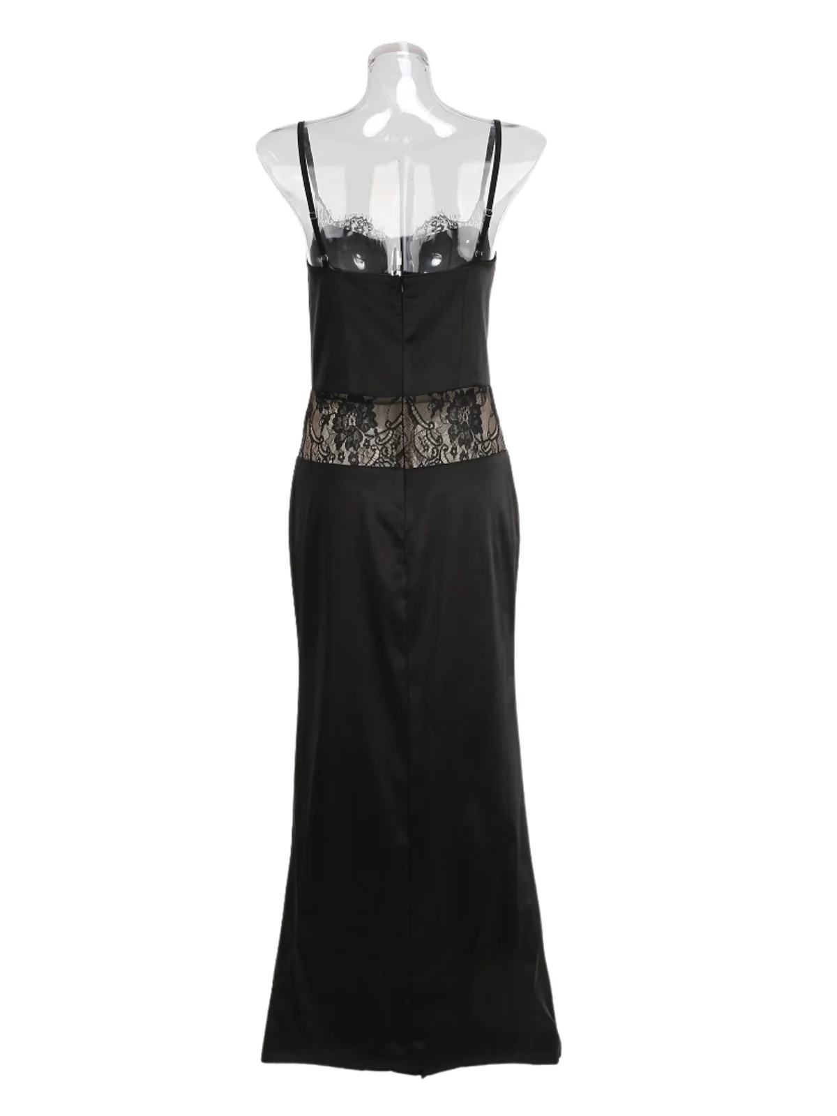 Darythos Spaghetti Split Lace Maxi Dress - Image 4