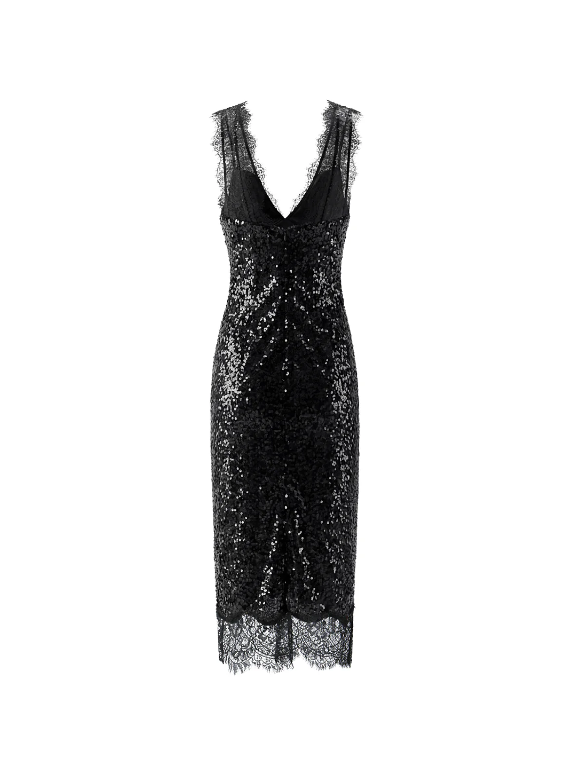Dierdra Sleeveless Lace Sequin Midi Dress - Image 8