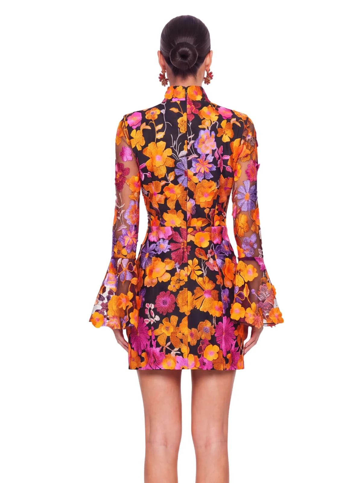 Donelle Flower Embroidered Mini Dress - Image 5