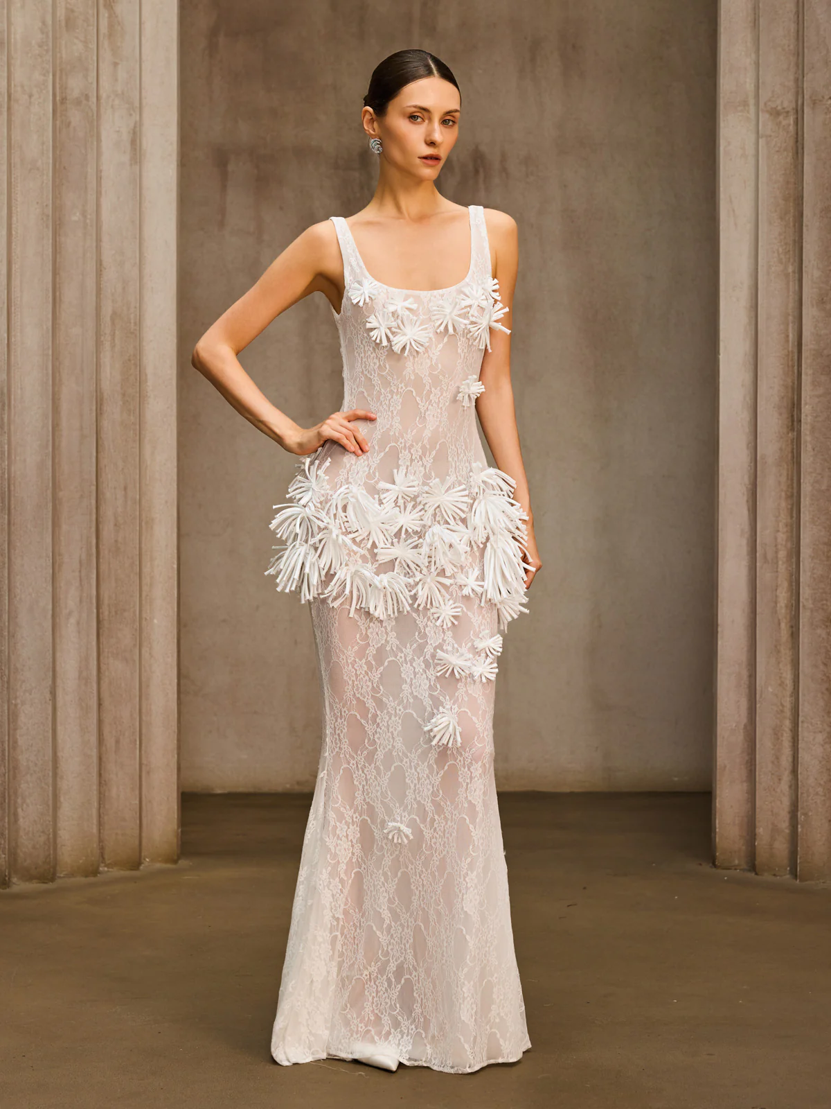 Dorielle Sleeveless Flower Maxi Dress - Image 2