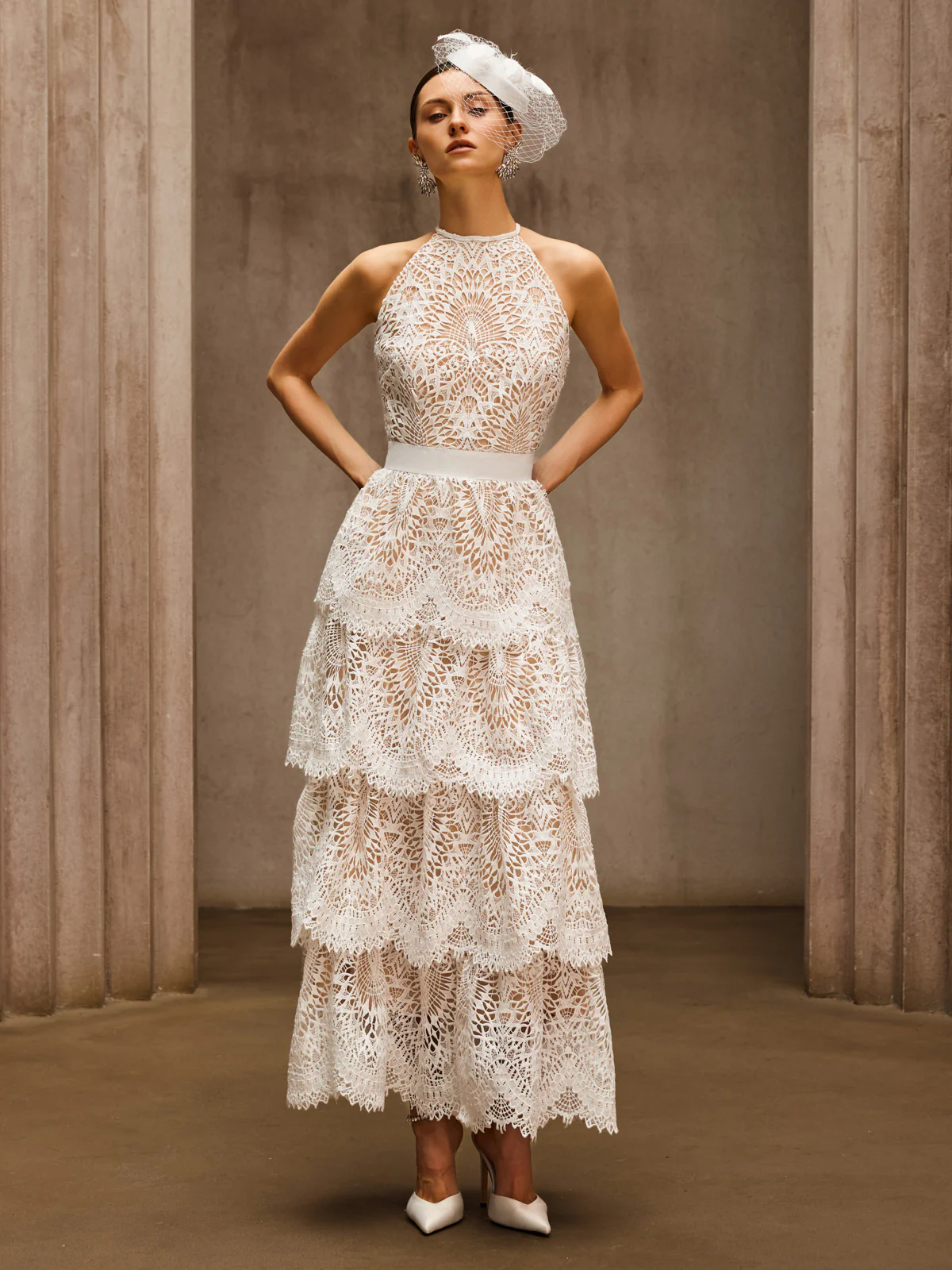 Dory Embroidered Tiered Maxi Dress - Image 3