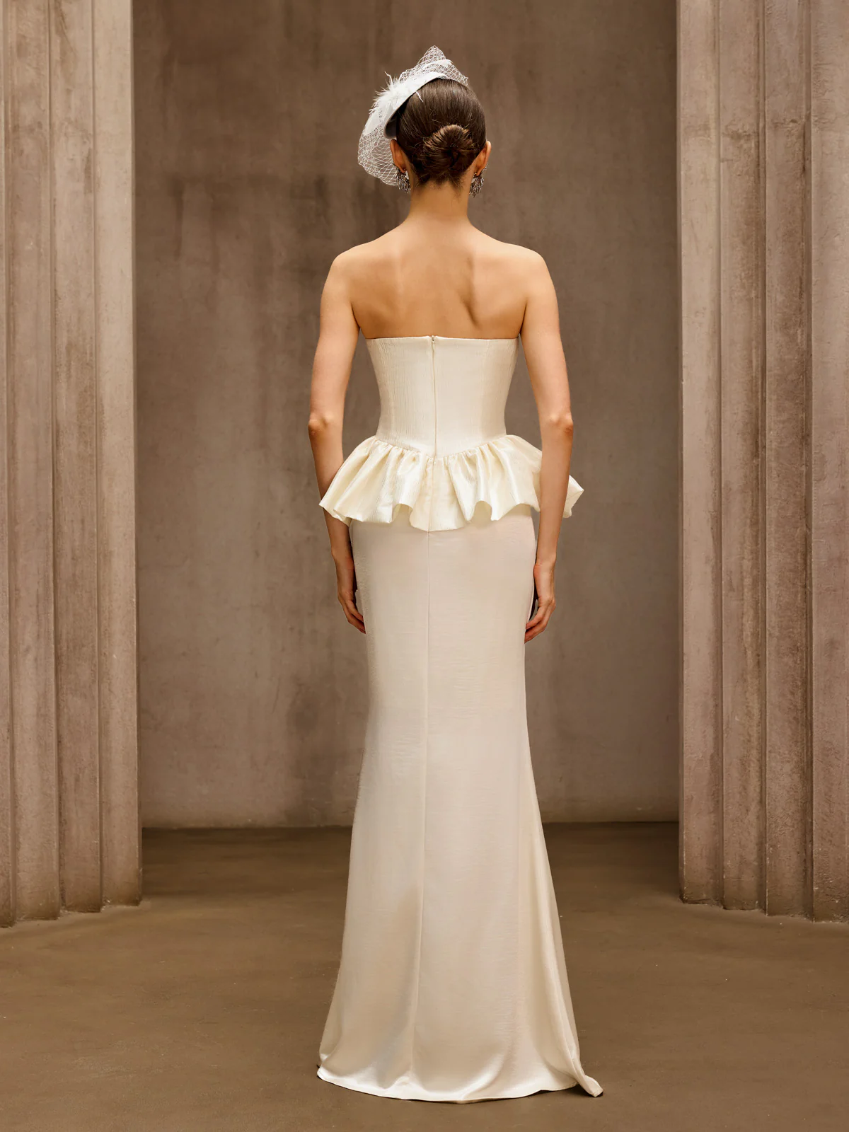 Dysis Strapless Pleated Maxi Dress - Image 6