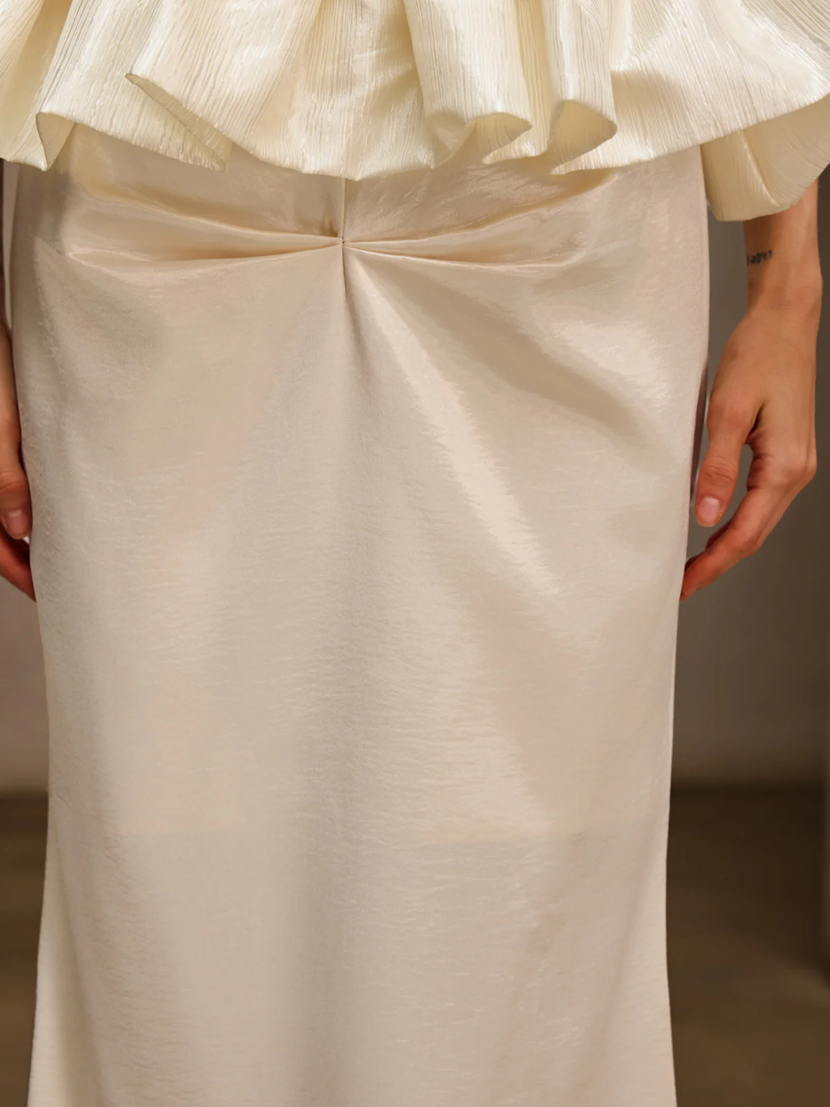 Dysis Strapless Pleated Maxi Dress - Image 7