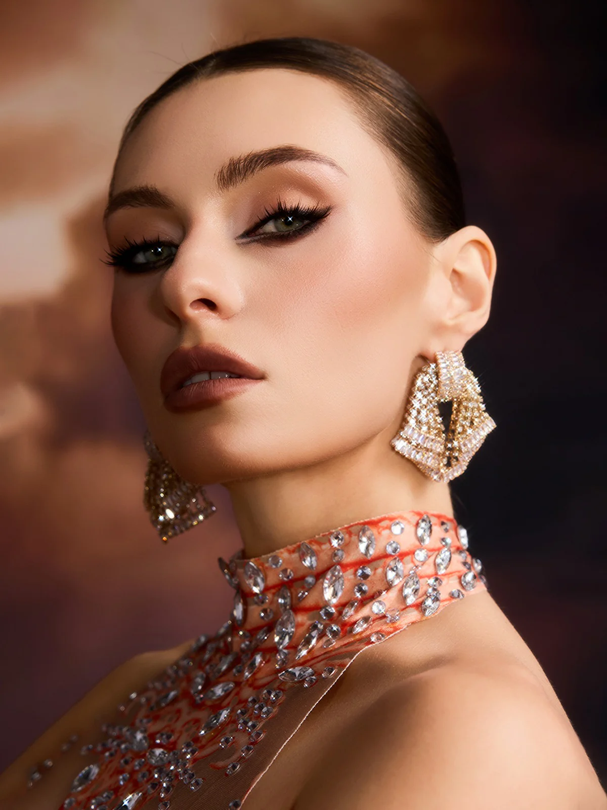 Edzia Rhinestone Earrings - Image 3