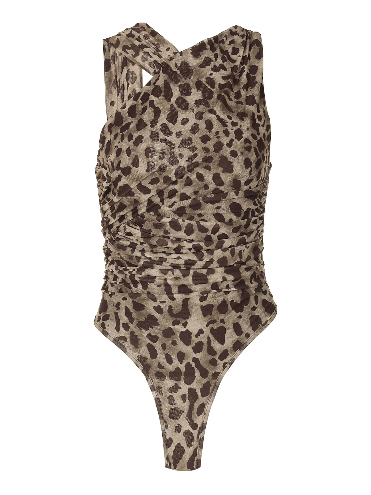 Elemer Leopard Ruched Bodysuit - Image 7