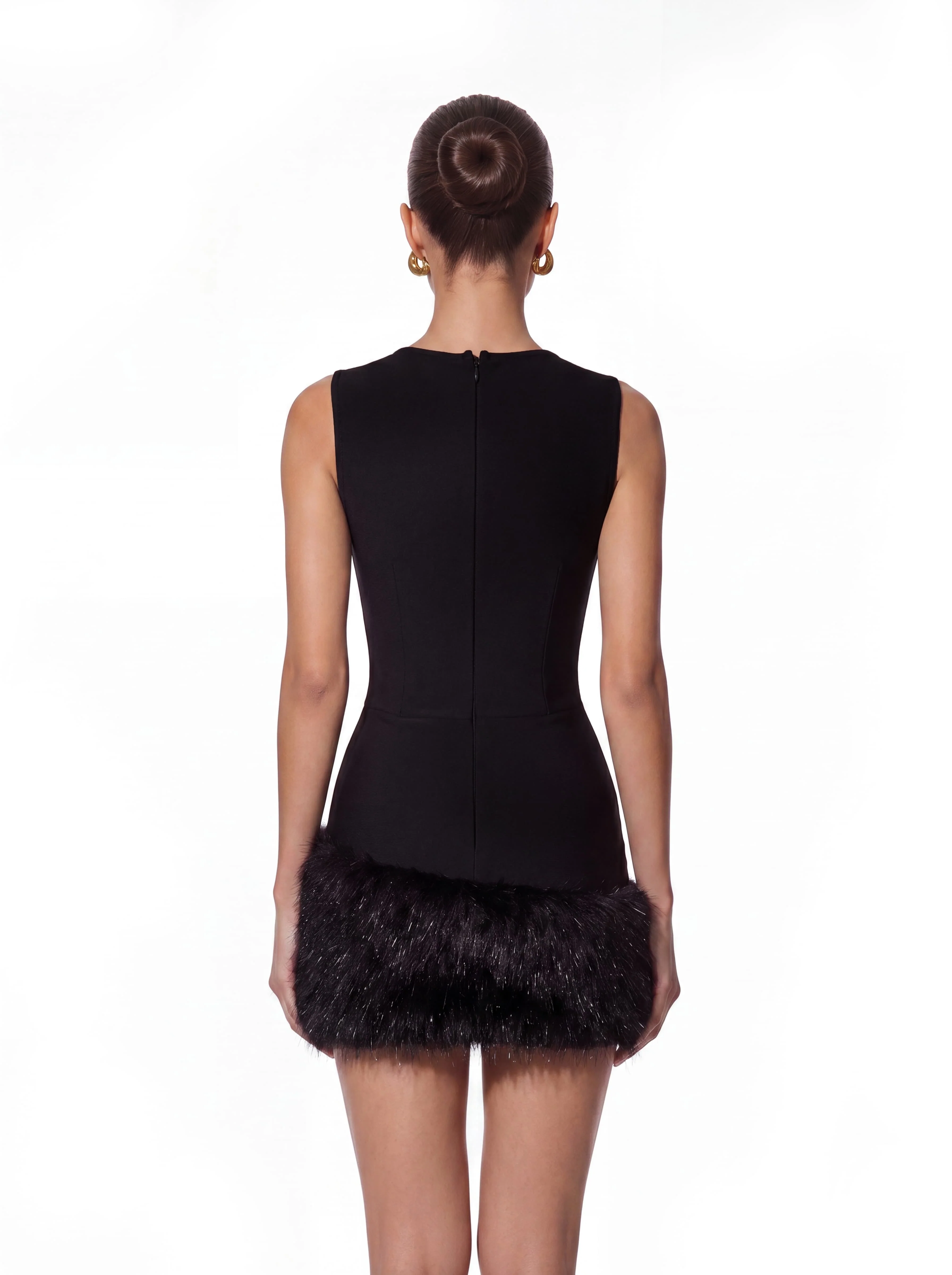 Elvarith Sleeveless Crystal Sequin Mini Dress - Image 5