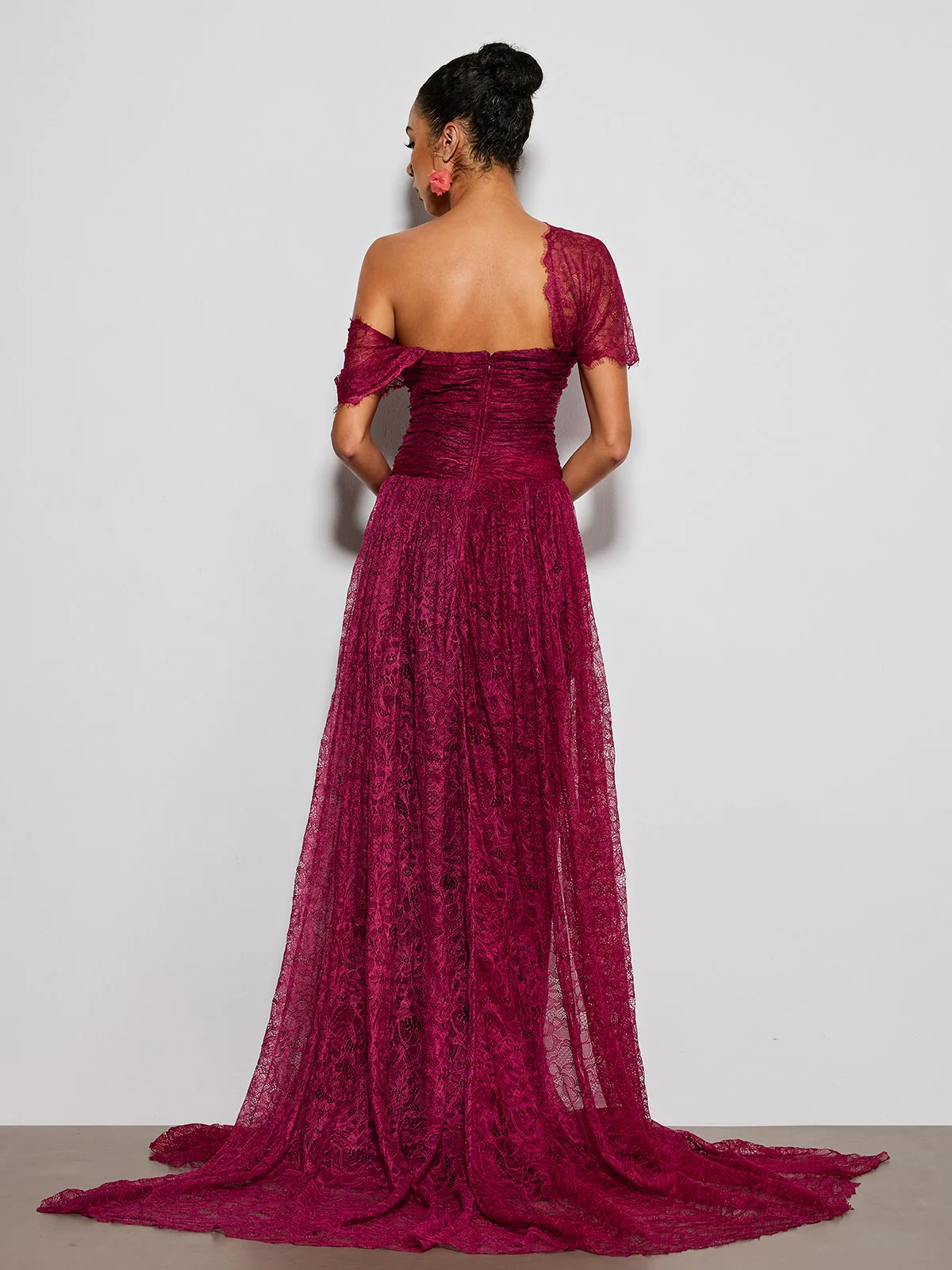 Erling Off Shoulder Lace Maxi Dress - Image 6