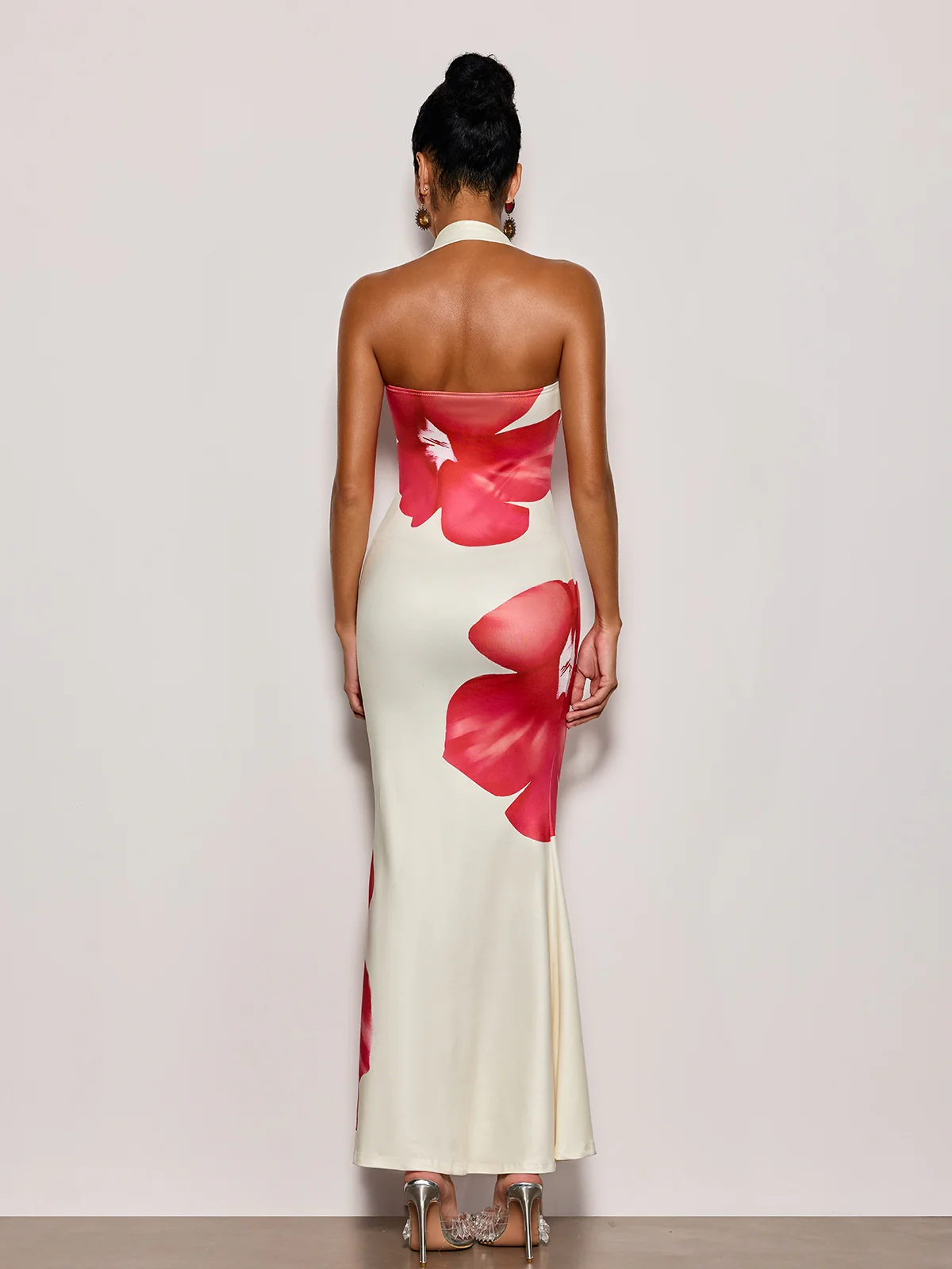 Esmor Halterneck Floral Maxi Dress - Image 6