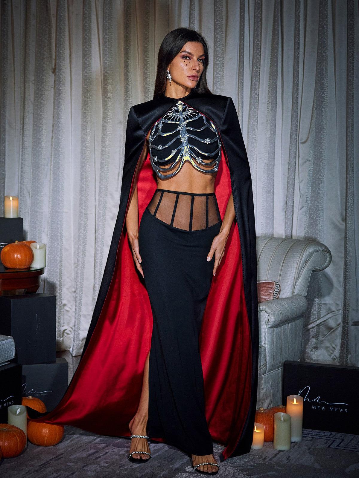 Esther Cape Skirt Three Piece Set - Image 4