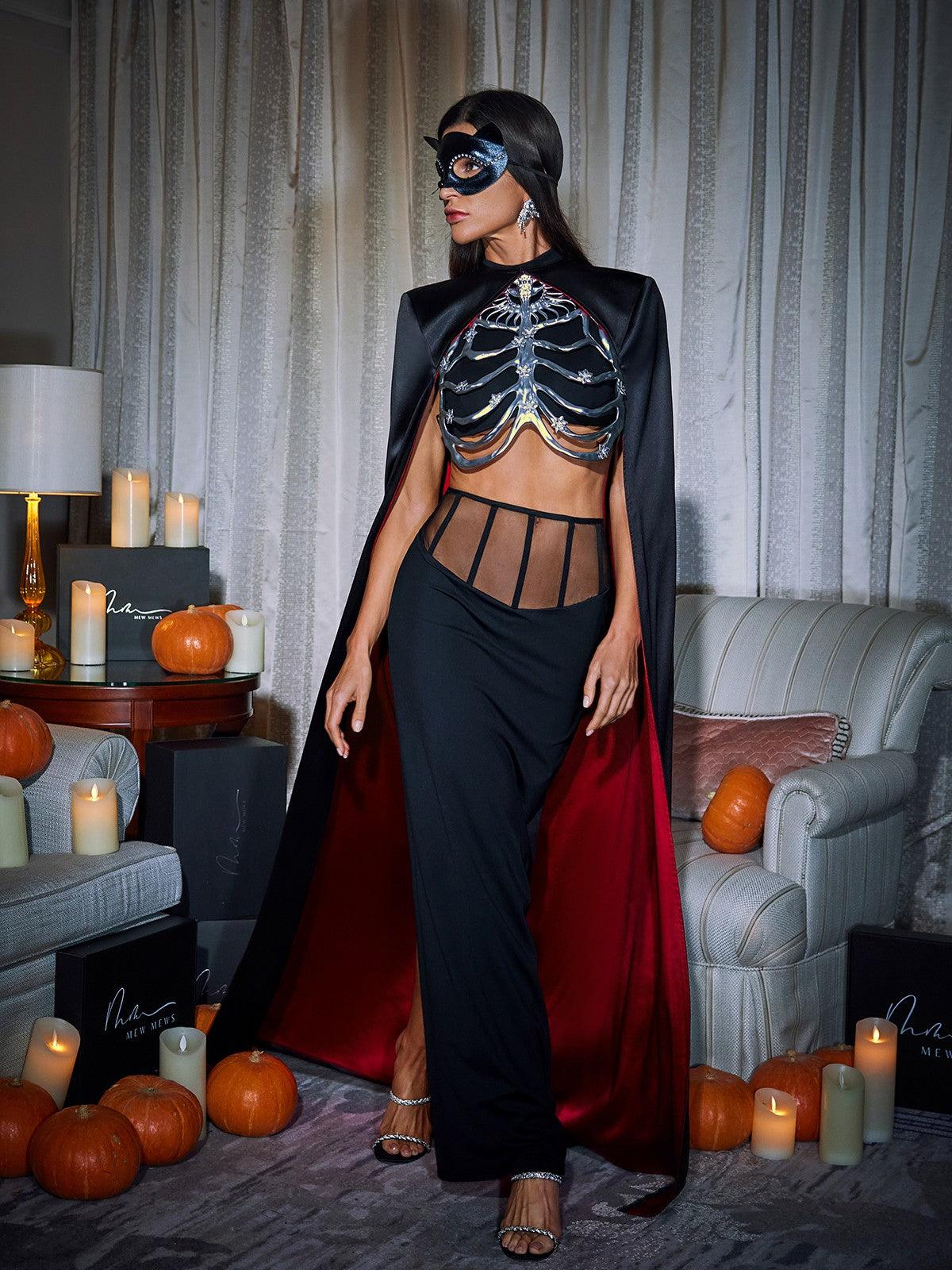 Esther Cape Skirt Three Piece Set - Image 5