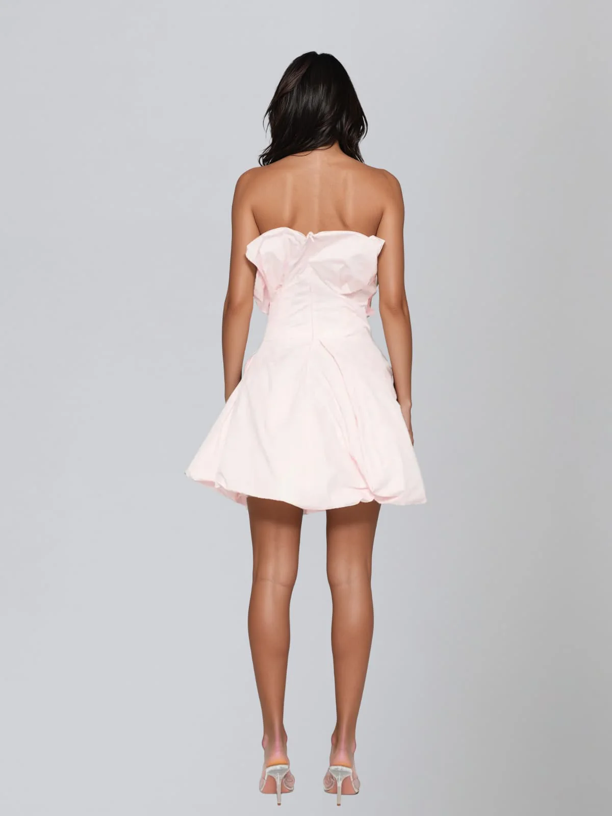 Evarond Strapless Bubble Mini Dress - Image 3