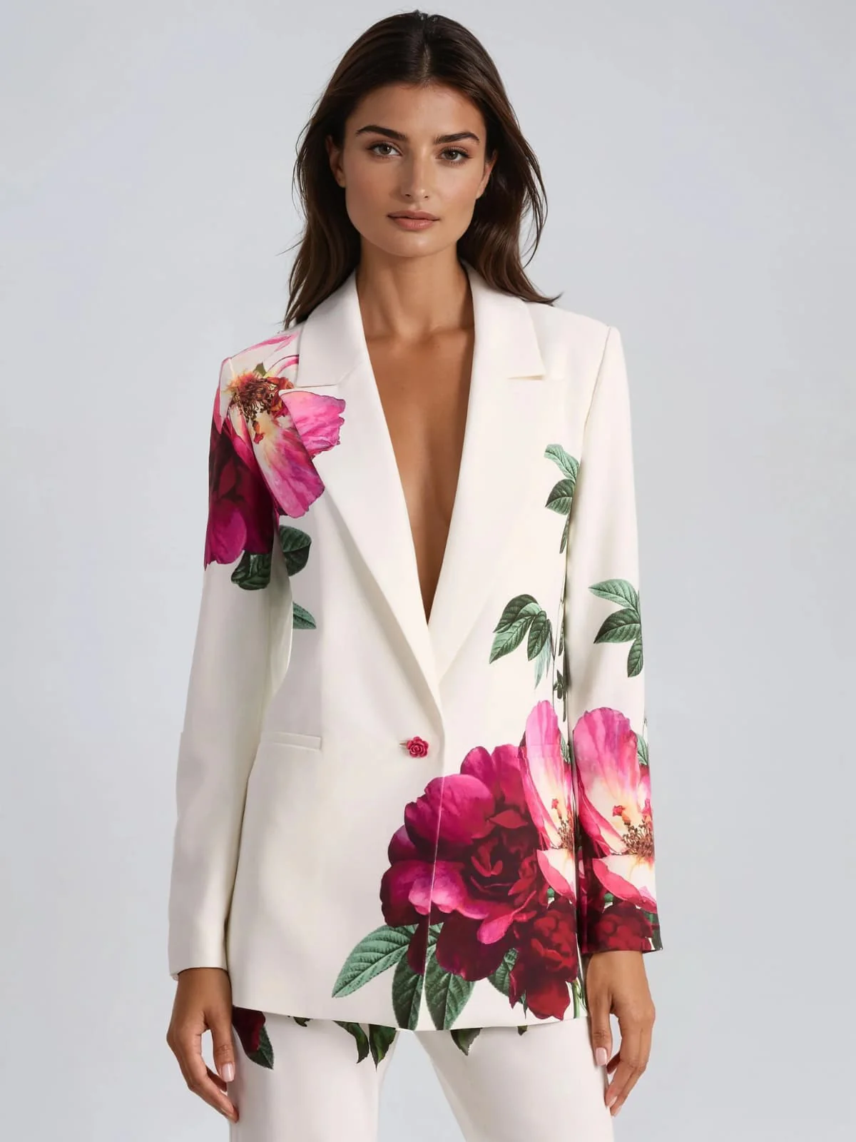 Faelorin Long Sleeve Floral Blazer Set - Image 2