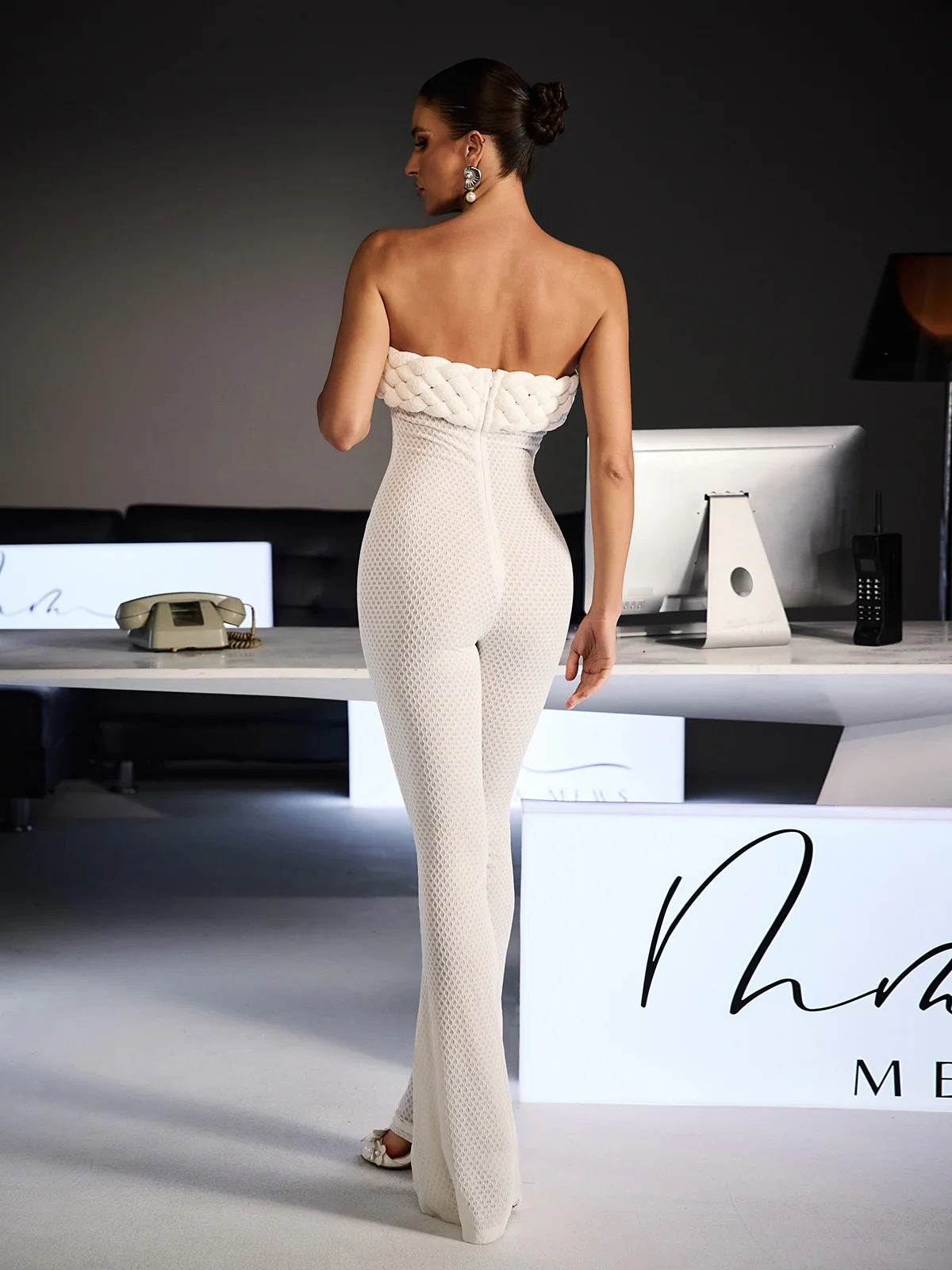 Ferhat Strapless Bodycon Jumpsuit - Image 6
