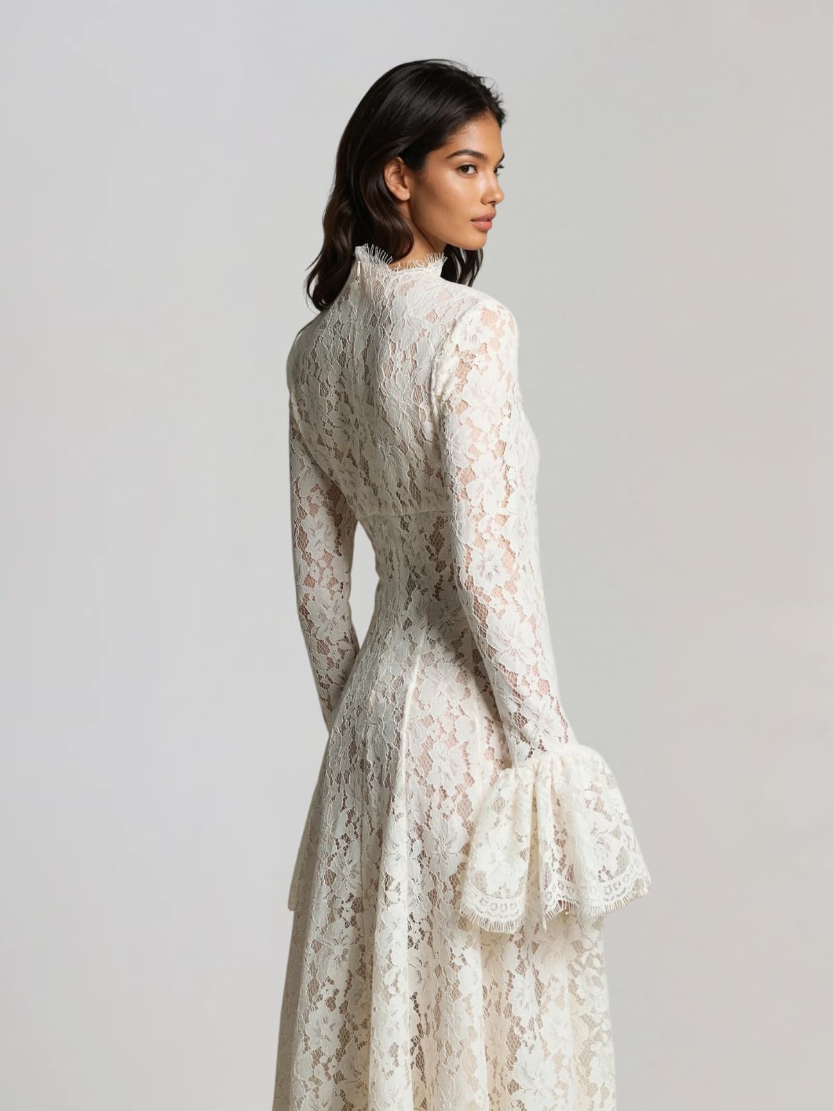 Ferith Bell Sleeve Lace Maxi Dress - Image 4