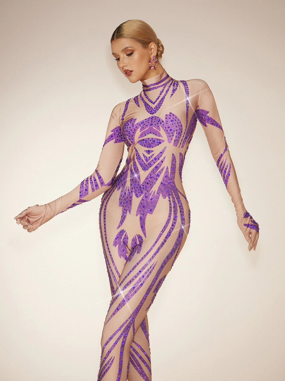 Fervidor Diamond Printed Jumpsuit - Image 2