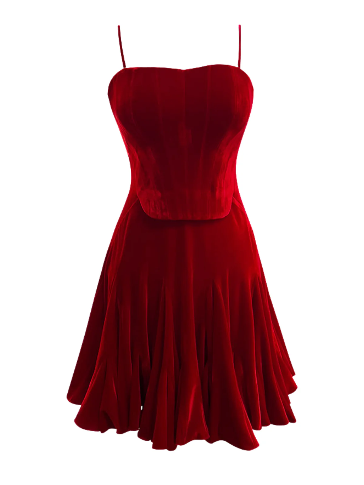 Filiberto Spaghetti Velvet Mini Dress - Image 7