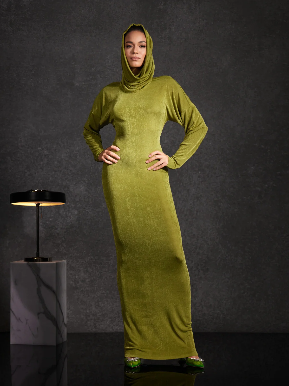 Frostar Hooded Maxi Dress