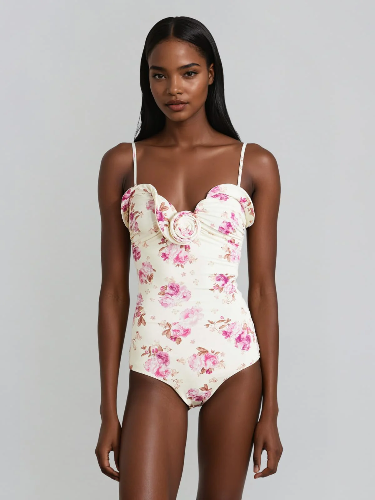 Galverix Spaghetti Flower Bodysuit
