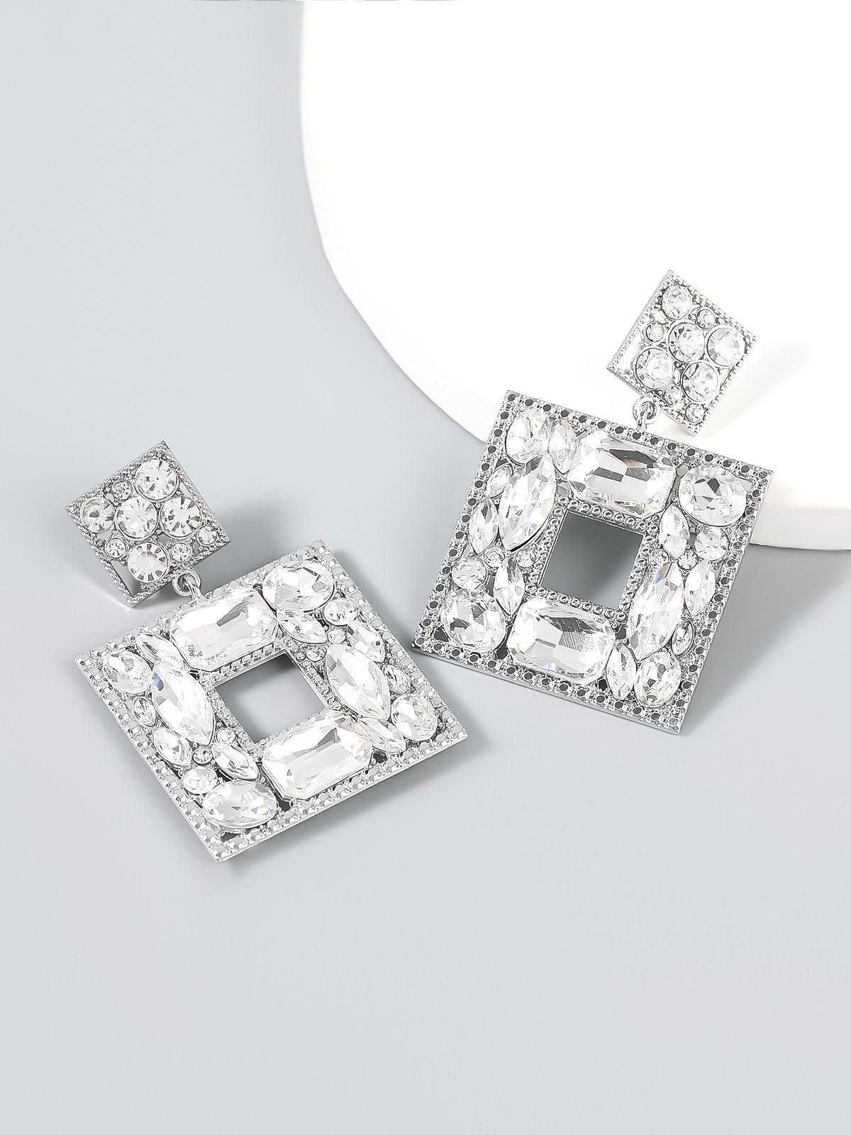 Gem Door Knocker Statement Earrings - Image 6