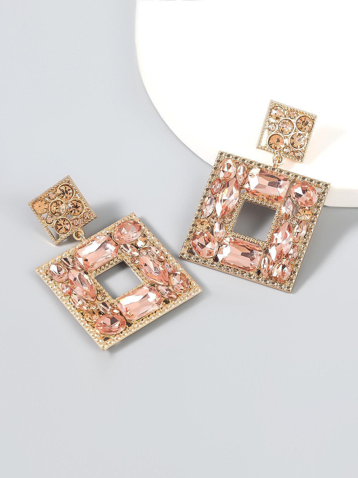 Gem Door Knocker Statement Earrings - Image 8
