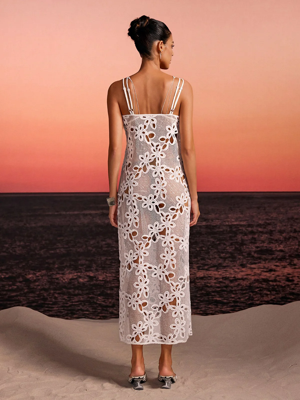 Gintor Spaghetti Cutout Split Cover Up - Image 6