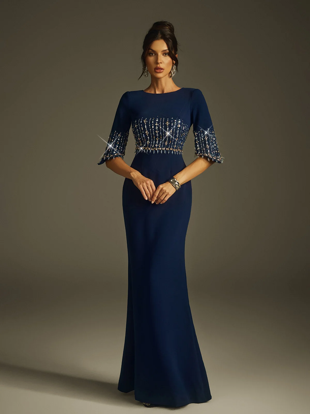 Haelyra Rhinestone Maxi Dress - Image 2