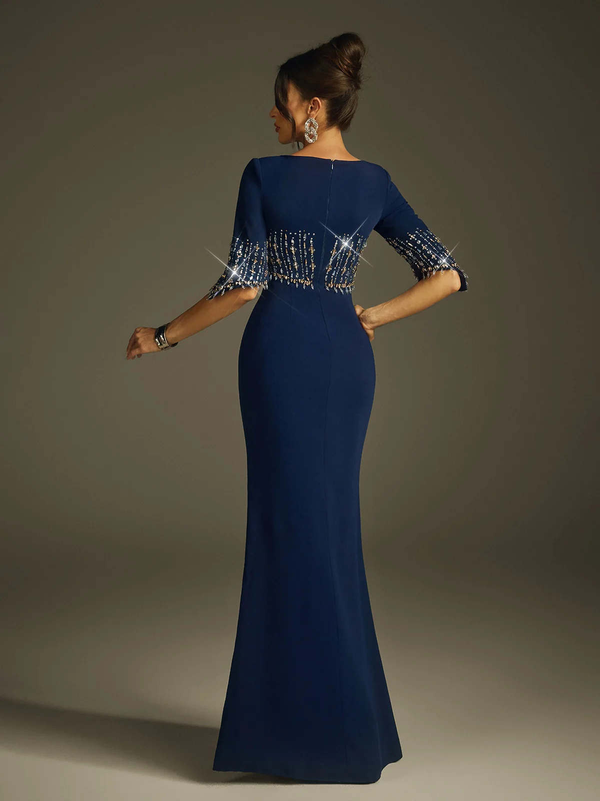 Haelyra Rhinestone Maxi Dress - Image 6