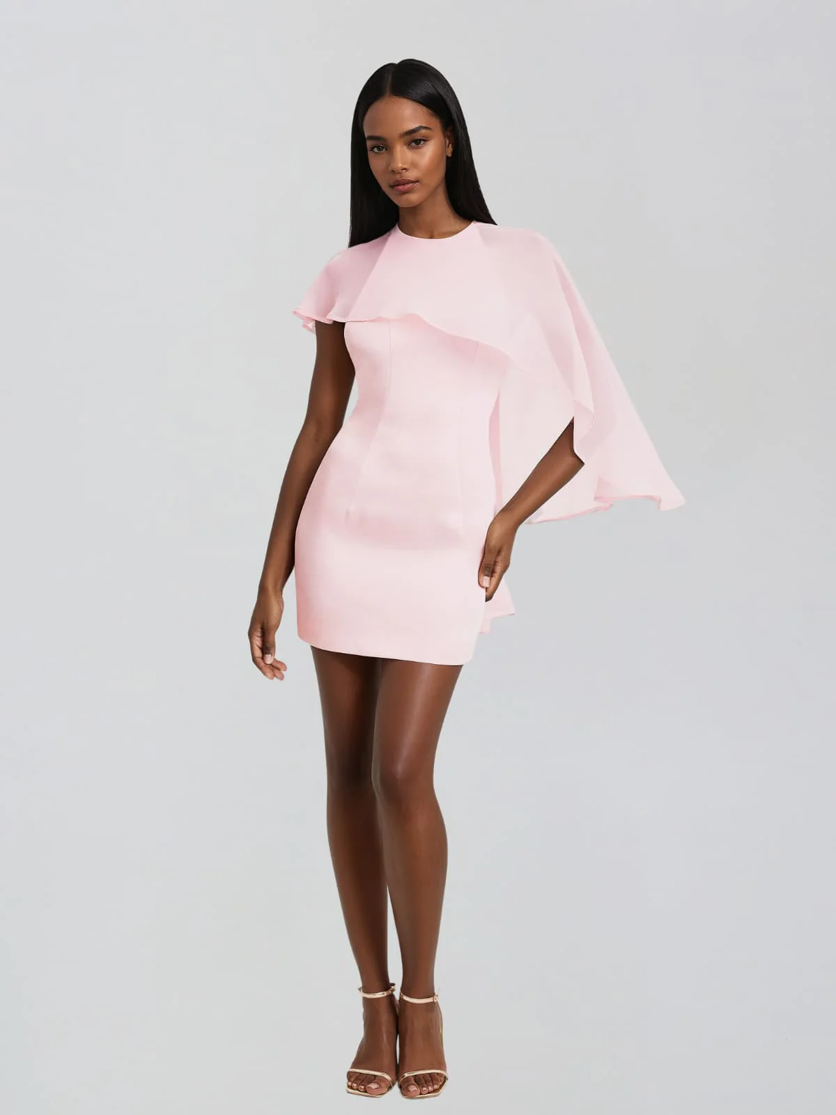 Havoriel Cape Mini Dress - Image 2