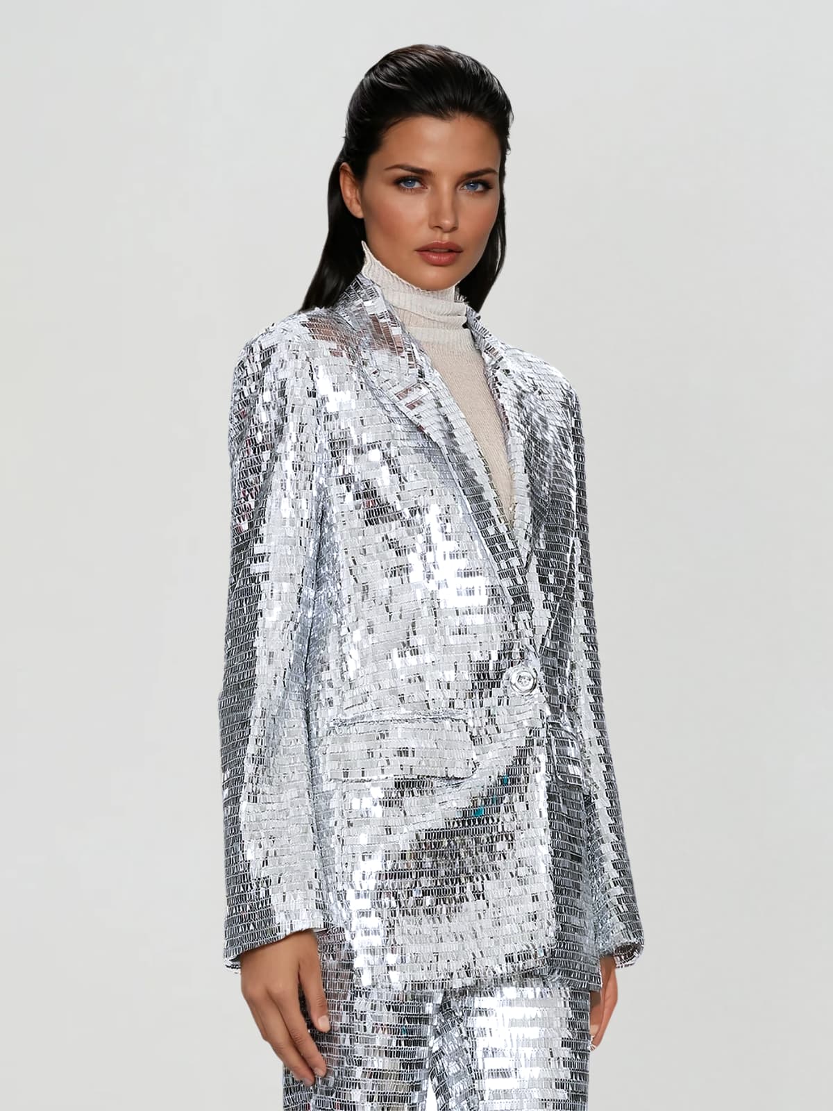 Jagrata Long Sleeve Sequin Pants Set - Image 3