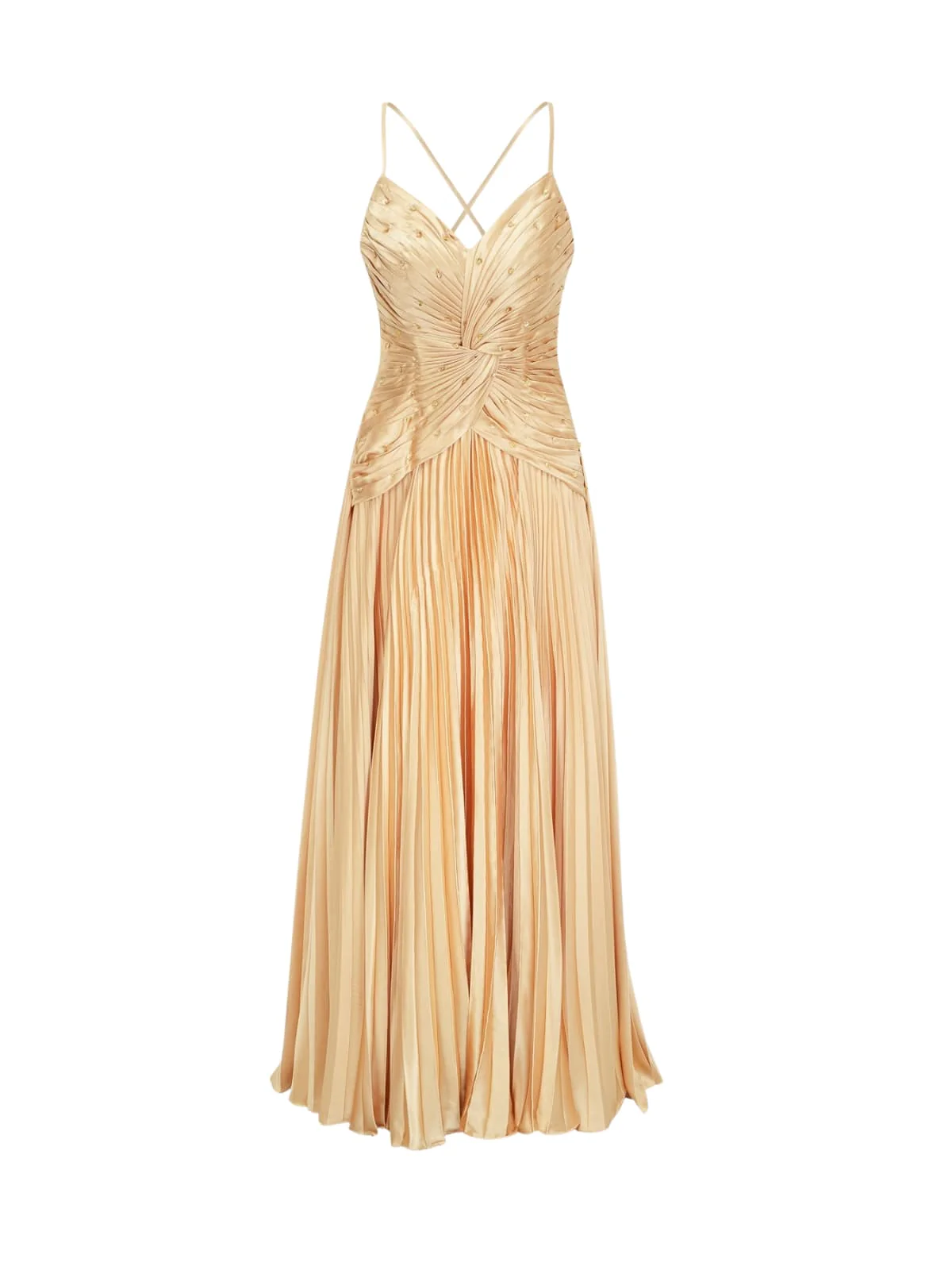 Jagtopo Spaghetti Twisted Pleated Maxi Dress - Image 6